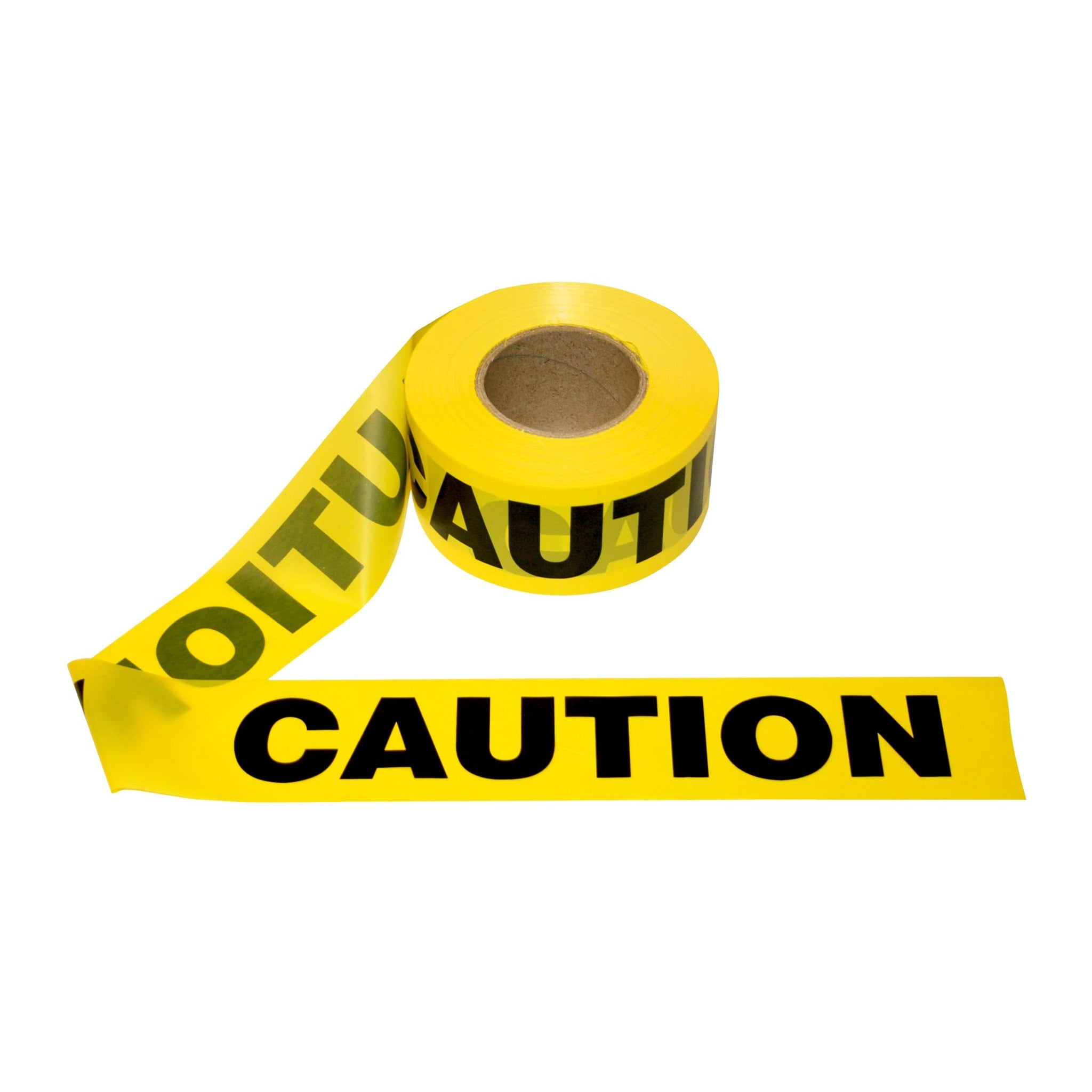 Cordova CAUTION Barricade Tape 3 in x 1000 ft 2 mil Yellow Case/12