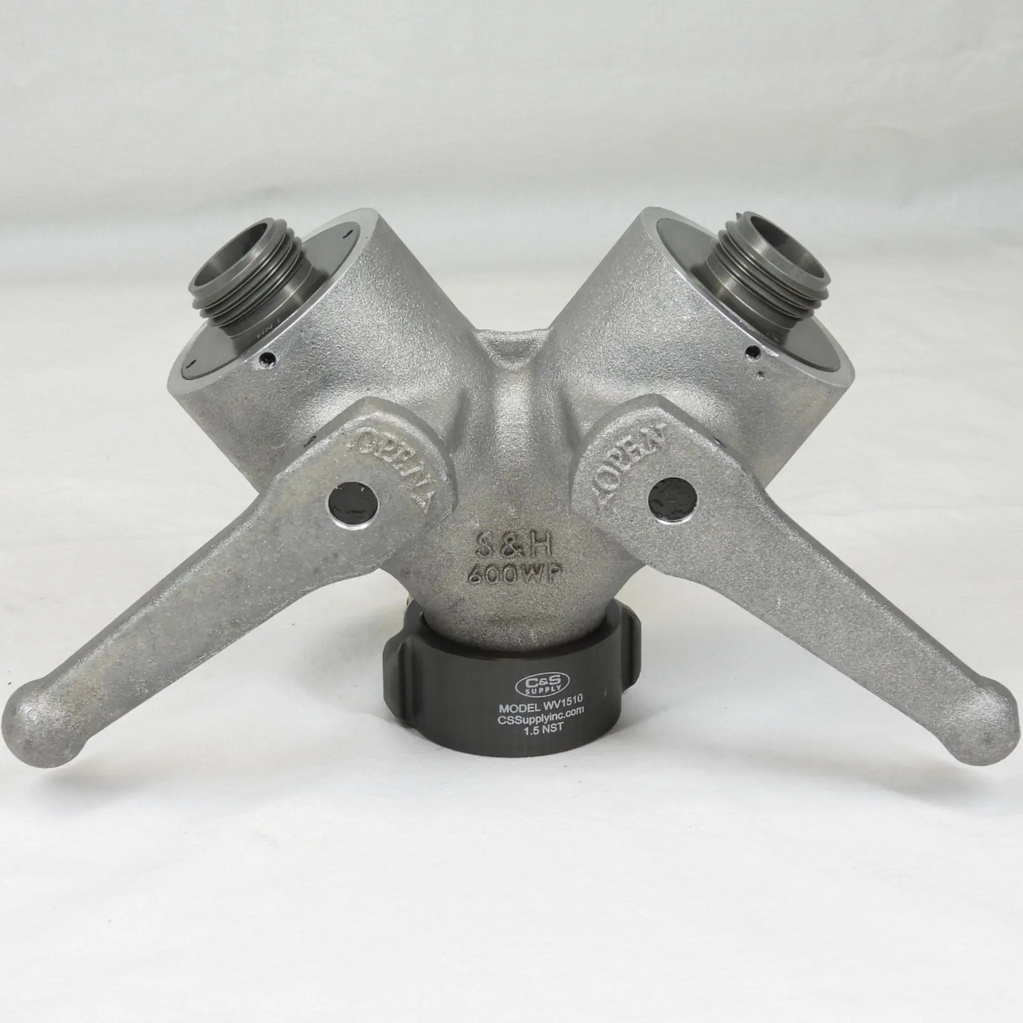 C & S Supply WV1510 WYE VALVE 1 1/2in F. Swivel X (2) 1in M Outlets, 1 Each