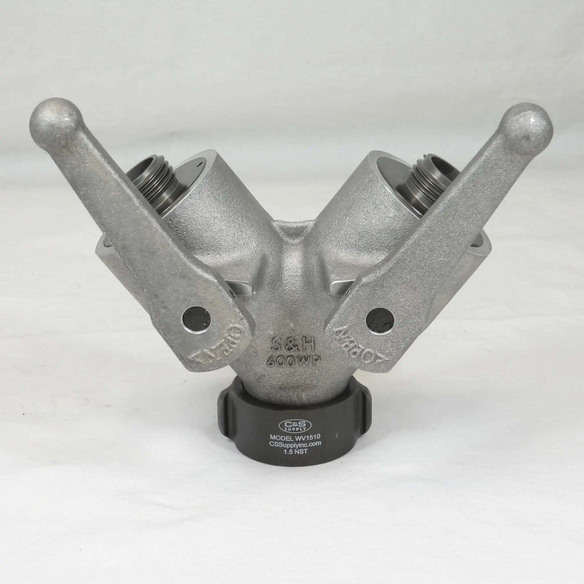C & S Supply WV1510 WYE VALVE 1 1/2in F. Swivel X (2) 1in M Outlets, 1 Each