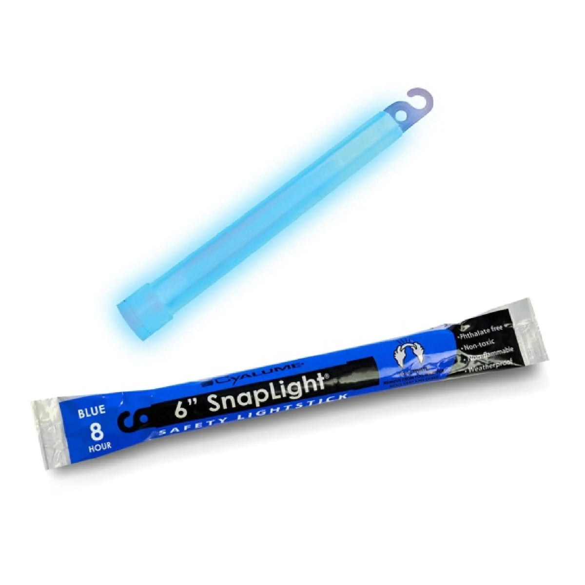 Cyalume 9-080 SnapLight Lightsticks, 6", Case of 500, Blue