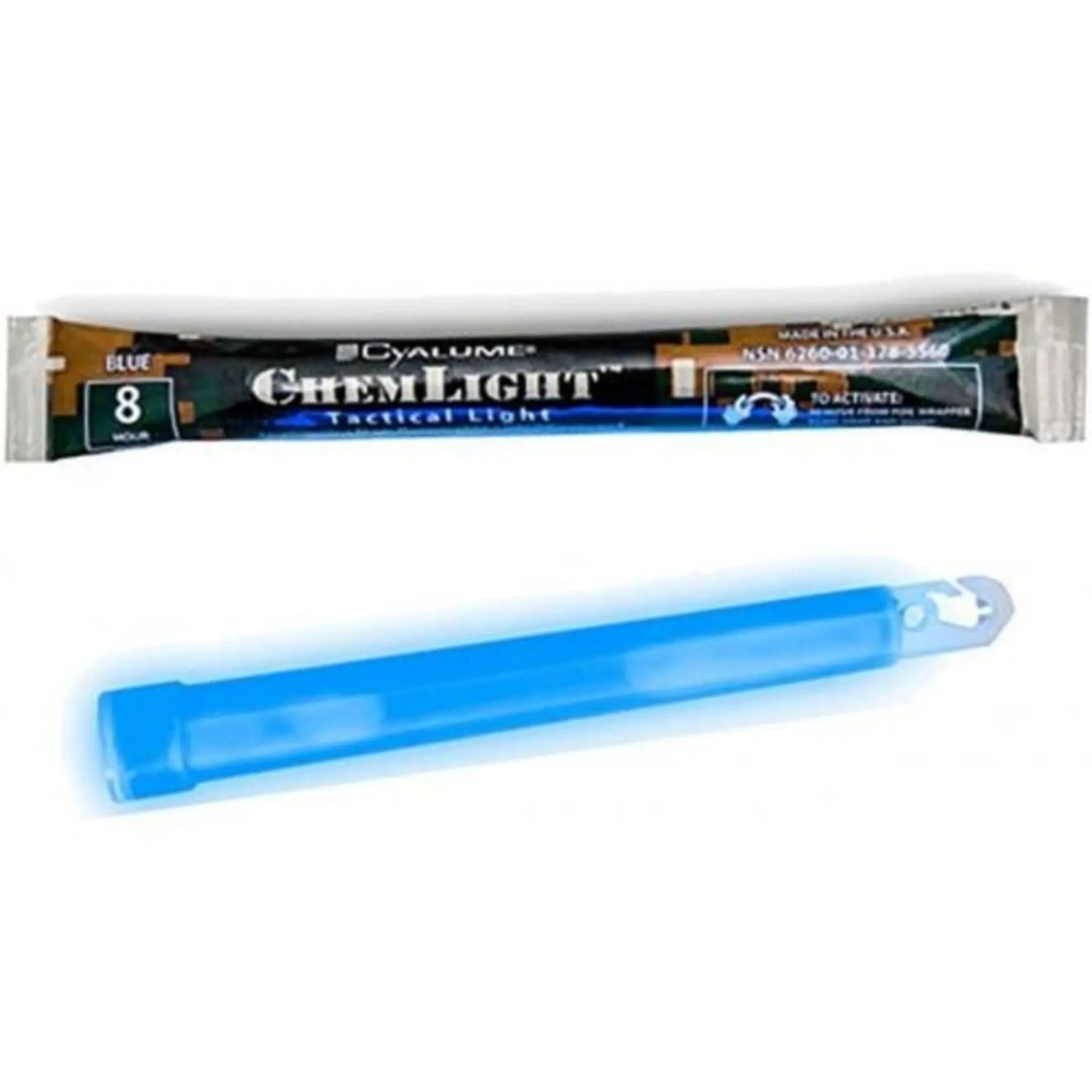 Cyalume 9-08080 SnapLight Lightsticks, 6" Size, Case of 500, Blue