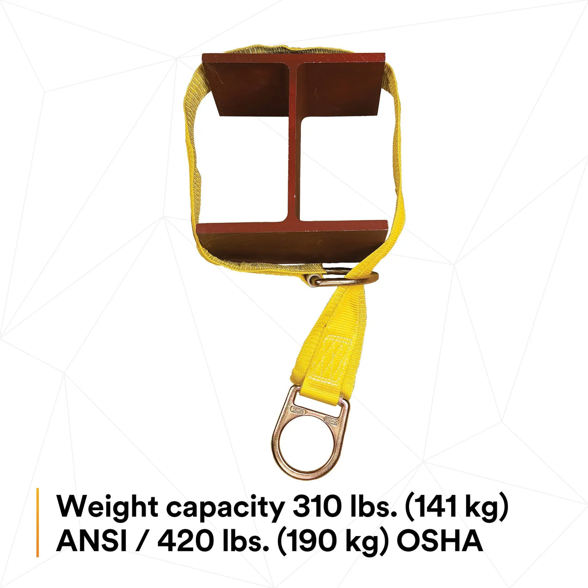 3M DBI-SALA Pass-Thru Web Tie-Off Adapter Anchor 1002009, Polyester, 9 ft, 1 Each, 8th image