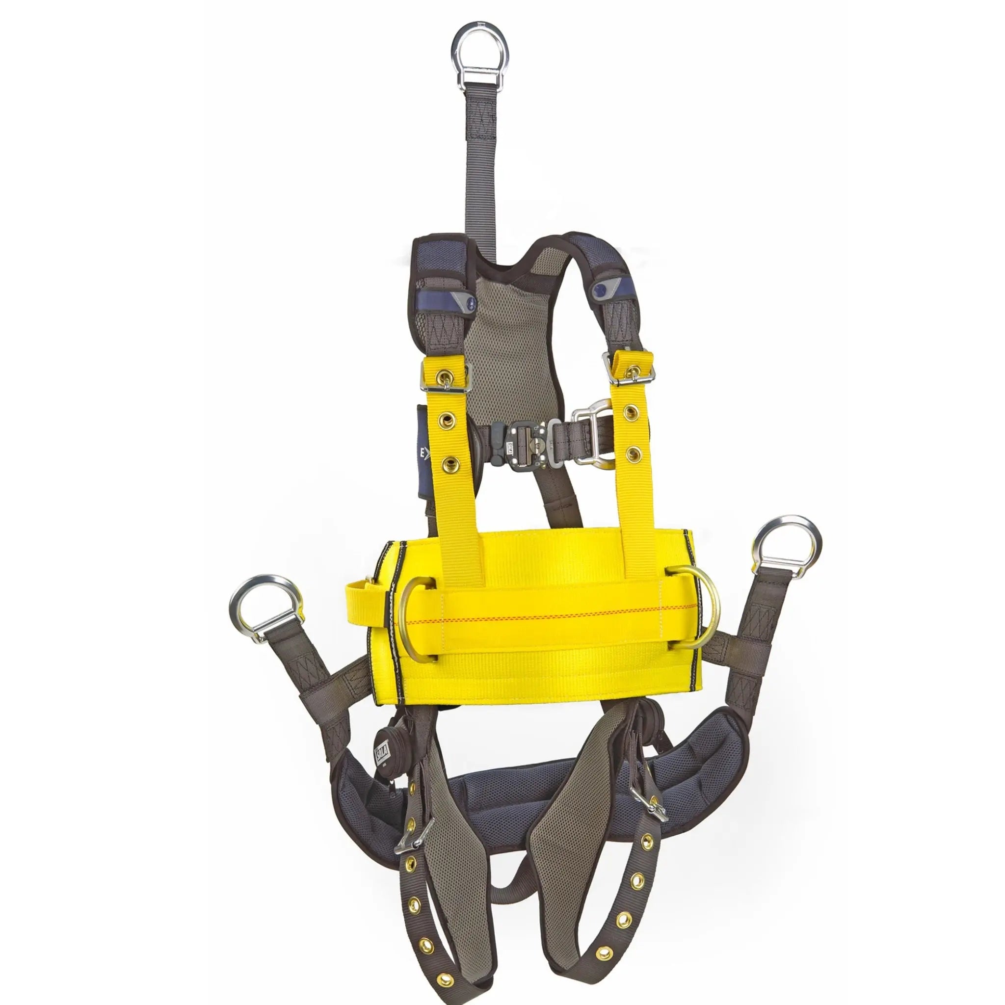 3M DBI-SALA Derrick Tongue Buckle Positioning Belt with Tongue Buckle Harness Connector 1003230, Yellow, Small, 1 Each, Main Image
