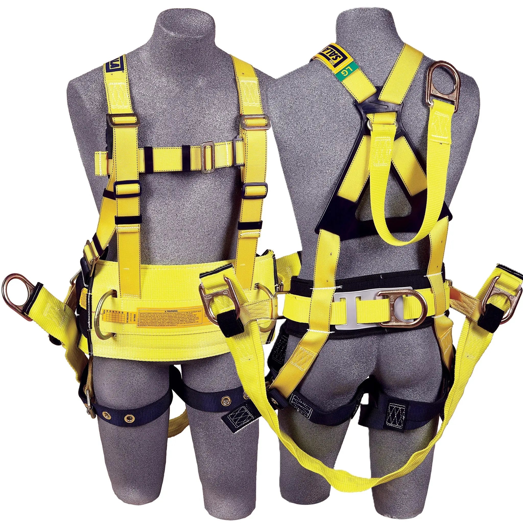 3M DBI-SALA Delta Derrick Harness 1106108, Medium, 1 EA, Front and Back