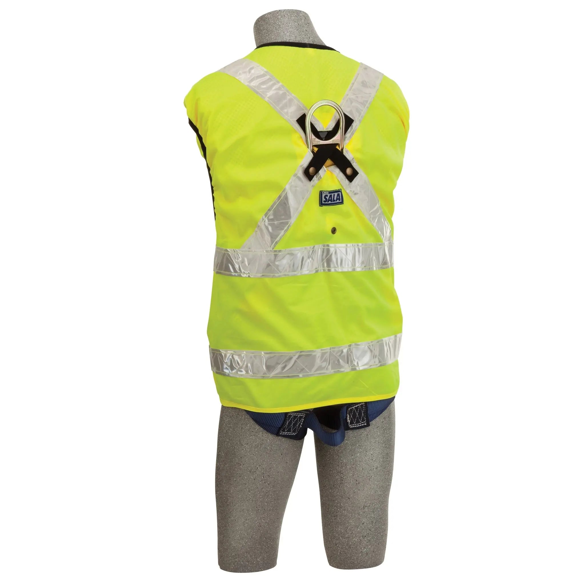 3M DBI-SALA Delta Vest Hi-Vis Reflective Workvest Harness 1107420, Universal, 1 EA, Back View