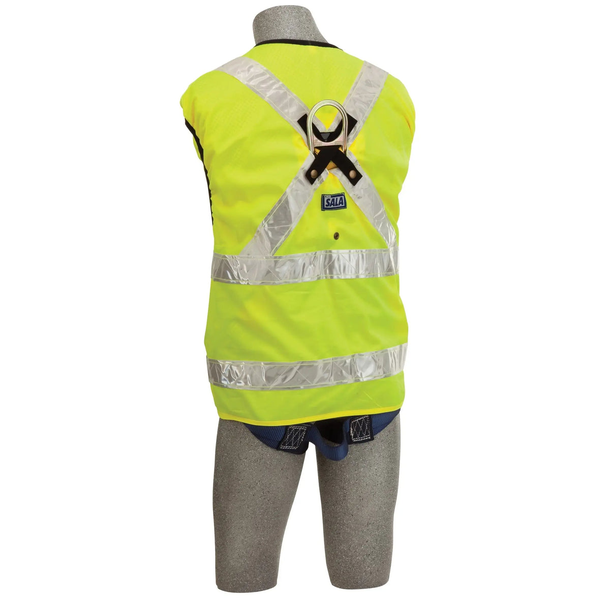 3M DBI-SALA Delta Vest Hi-Vis Reflective Workvest Harness 1107421, X-Large, 1 EA, Back