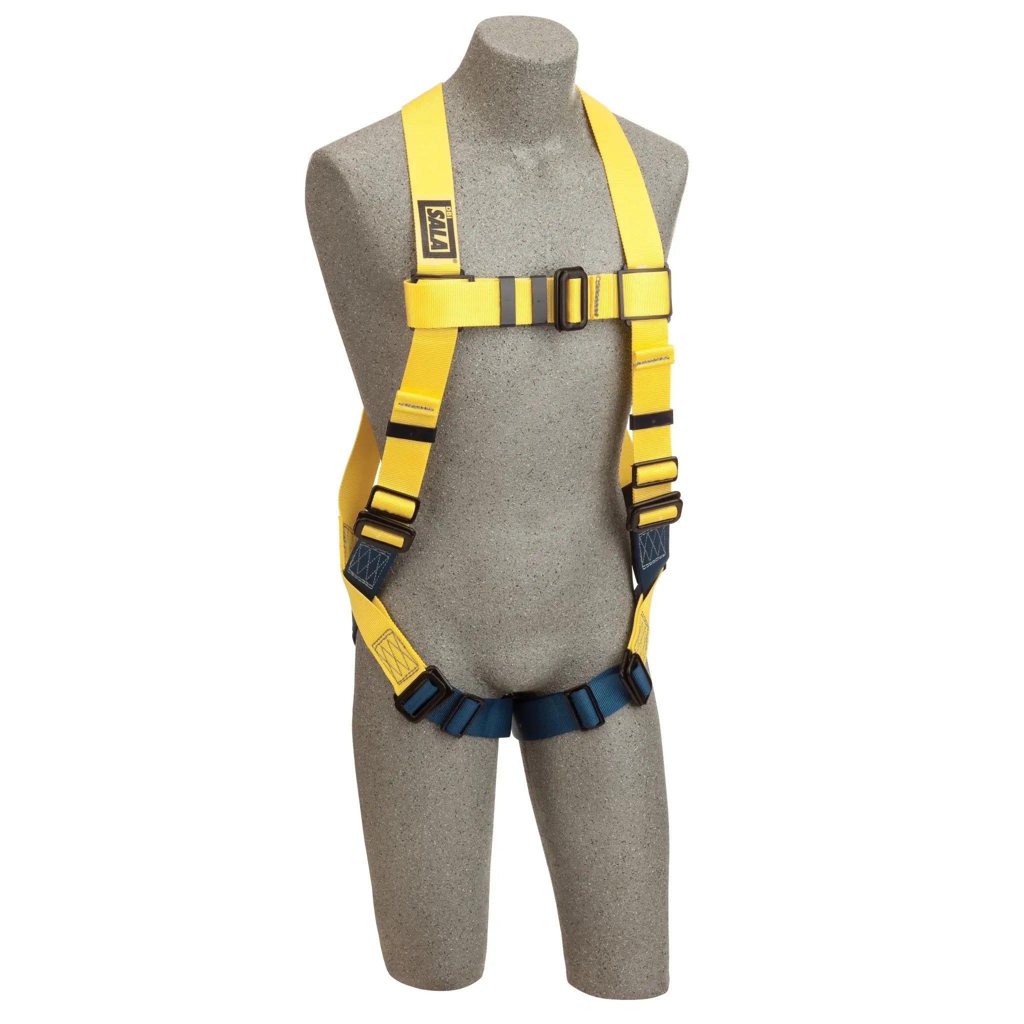 7000 lb nylon web, vest style, PVC coated hardware, back D-ring, pass thru buckles (Size X-Large)
