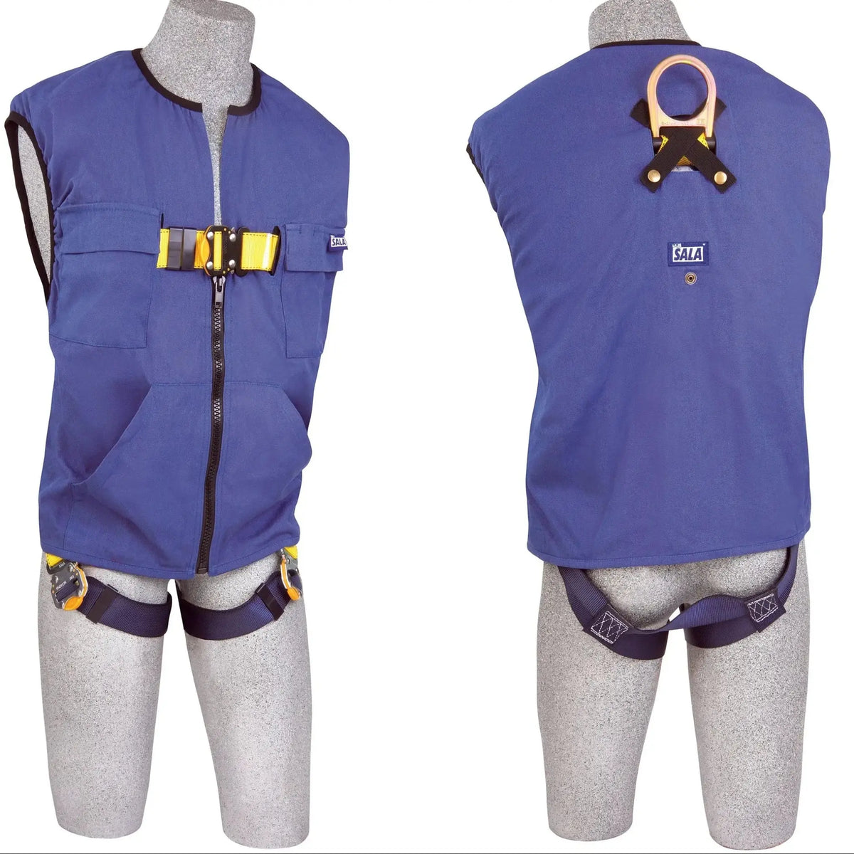 3M DBI-SALA Delta Vest Workvest Harness 1111576, Universal, 1 EA, Front and Back