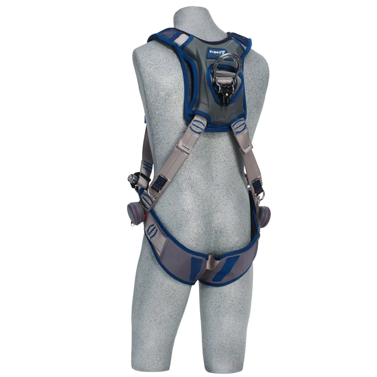 3M DBI-SALA ExoFit STRATA Vest-Style Harness 1112476, Grey, Blue, Medium, 1 EA, back