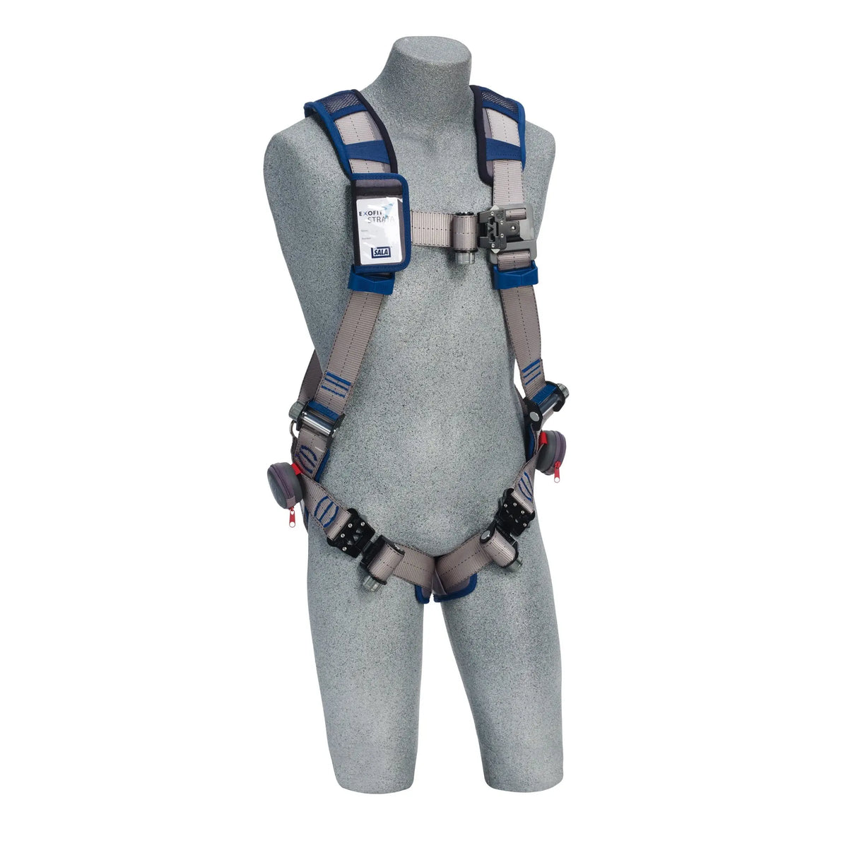 3M DBI-SALA ExoFit STRATA Vest-Style Harness 1112477, Grey, Blue, Large, 1 EA, Front