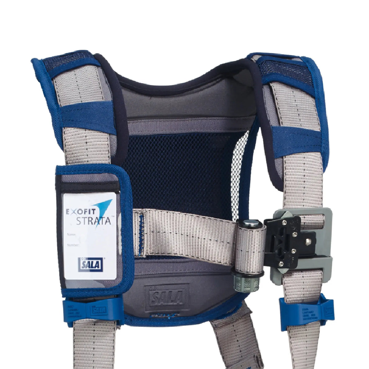 3M DBI-SALA ExoFit STRATA Vest-Style Positioning Harness 1112480, Grey, Blue, Small, 1 EA, Chest Straps