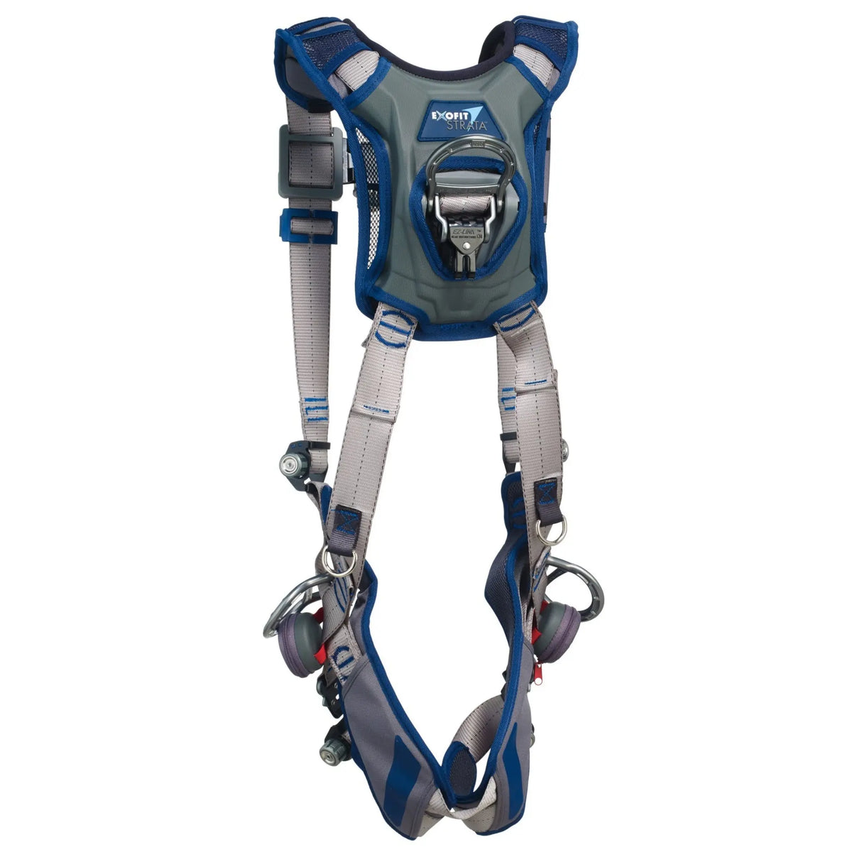 3M DBI-SALA ExoFit STRATA Vest-Style Positioning Harness 1112481, Grey, Blue, Medium, 1 EA, Back