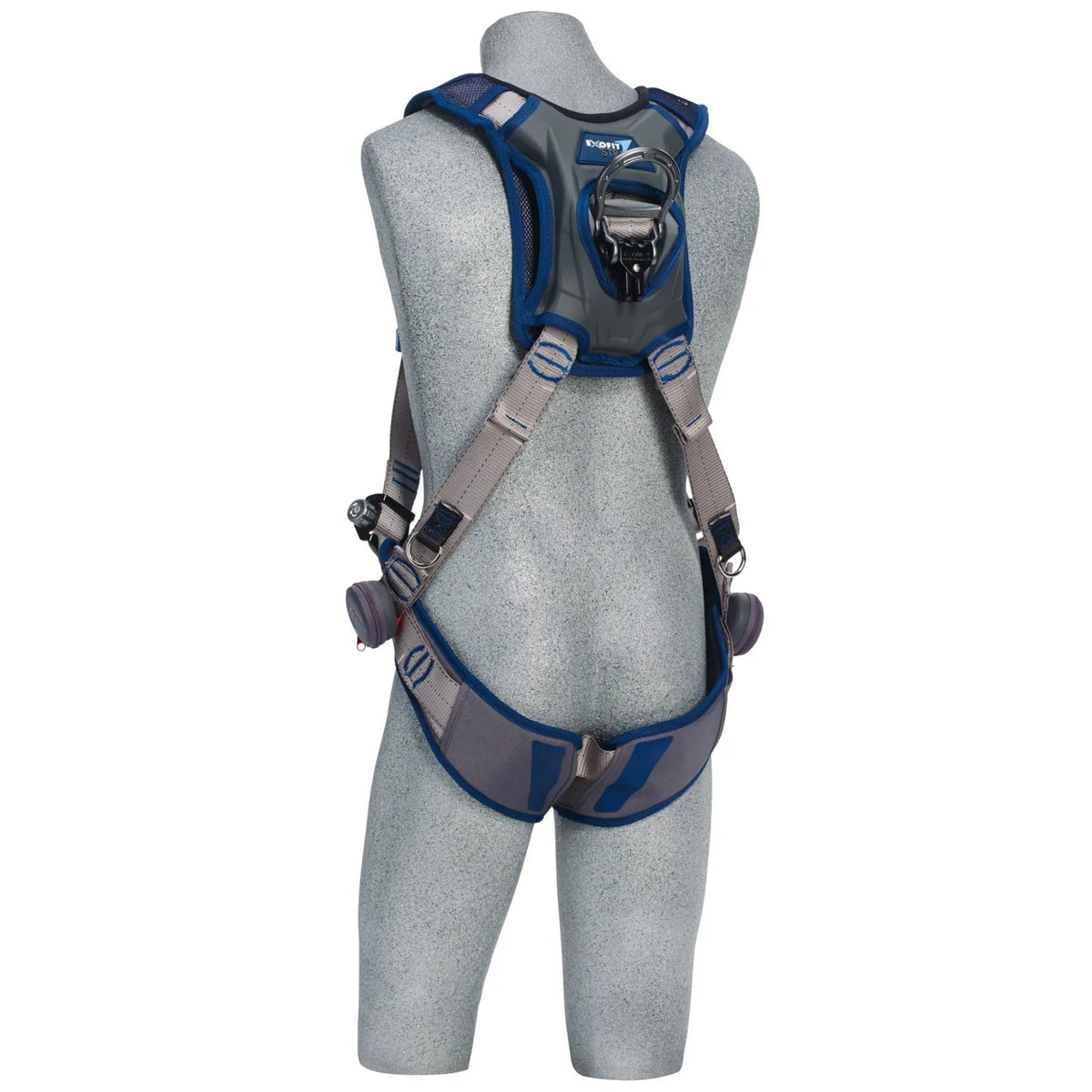 3M DBI-SALA ExoFit STRATA Vest-Style Climbing Harness 1112487, Grey, Blue, Large, 1 EA, Back