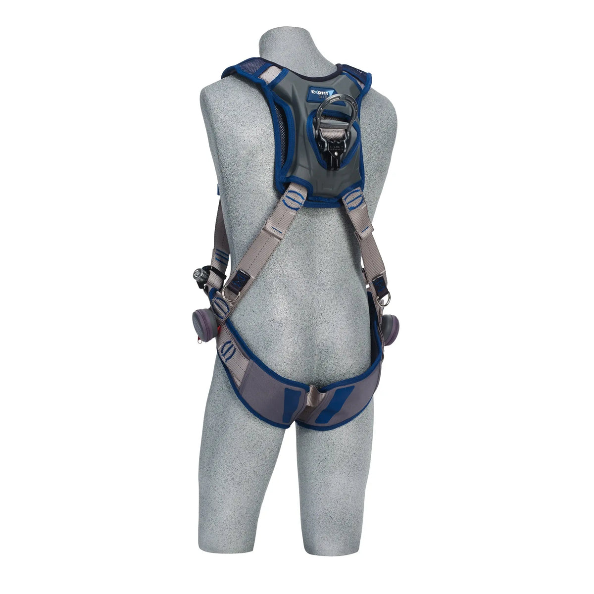 3M DBI-SALA ExoFit STRATA Vest-Style Climbing Harness 1112488, Grey, Blue, X-Large, 1 EA, Back