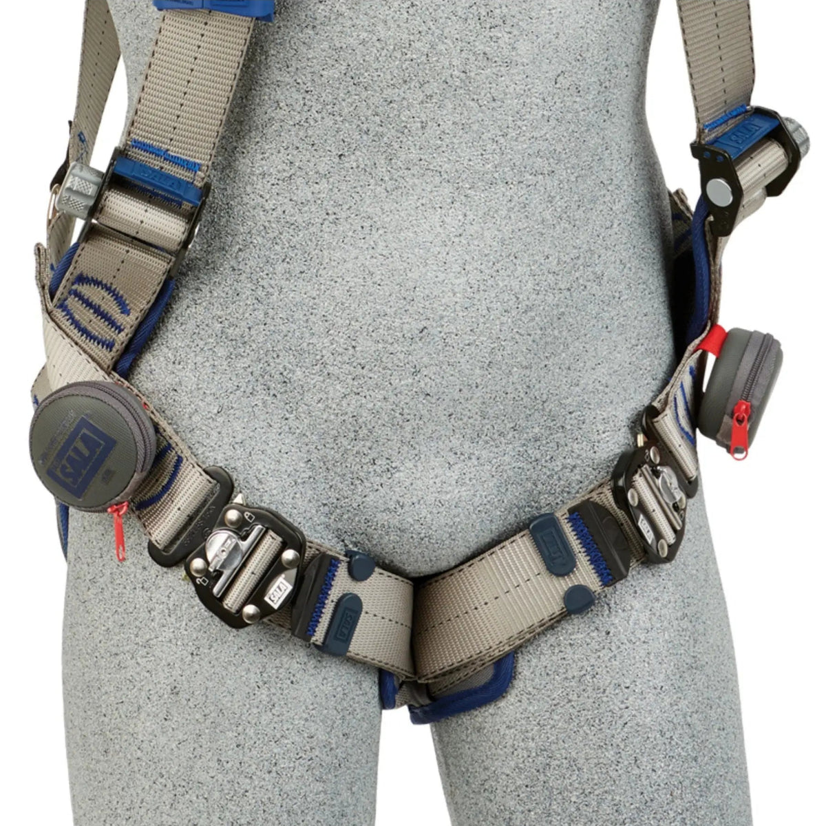 3M DBI-SALA ExoFit STRATA Vest-Style Climbing Harness 1112508, Grey, Blue, X-Large, 1 EA, Webbings