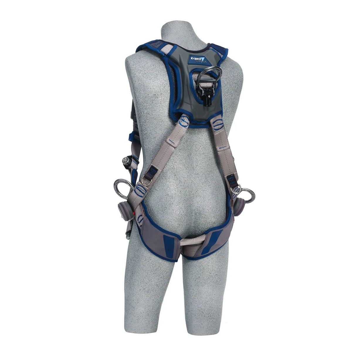 3M DBI-SALA ExoFit STRATA Vest-Style Positioning/Climbing Harness 1112511, Grey, Blue, Medium, 1 EA, Back - 2nd image
