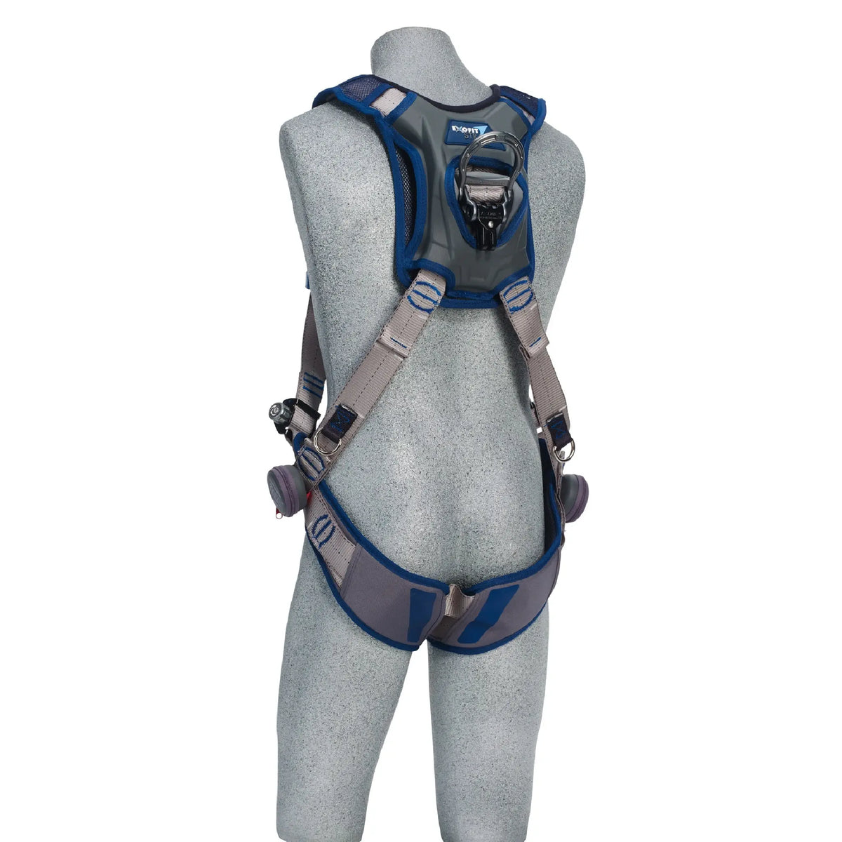 3M DBI-SALA ExoFit STRATA Vest-Style Harness 1112517, Grey, Blue, Large, 1 EA, Back