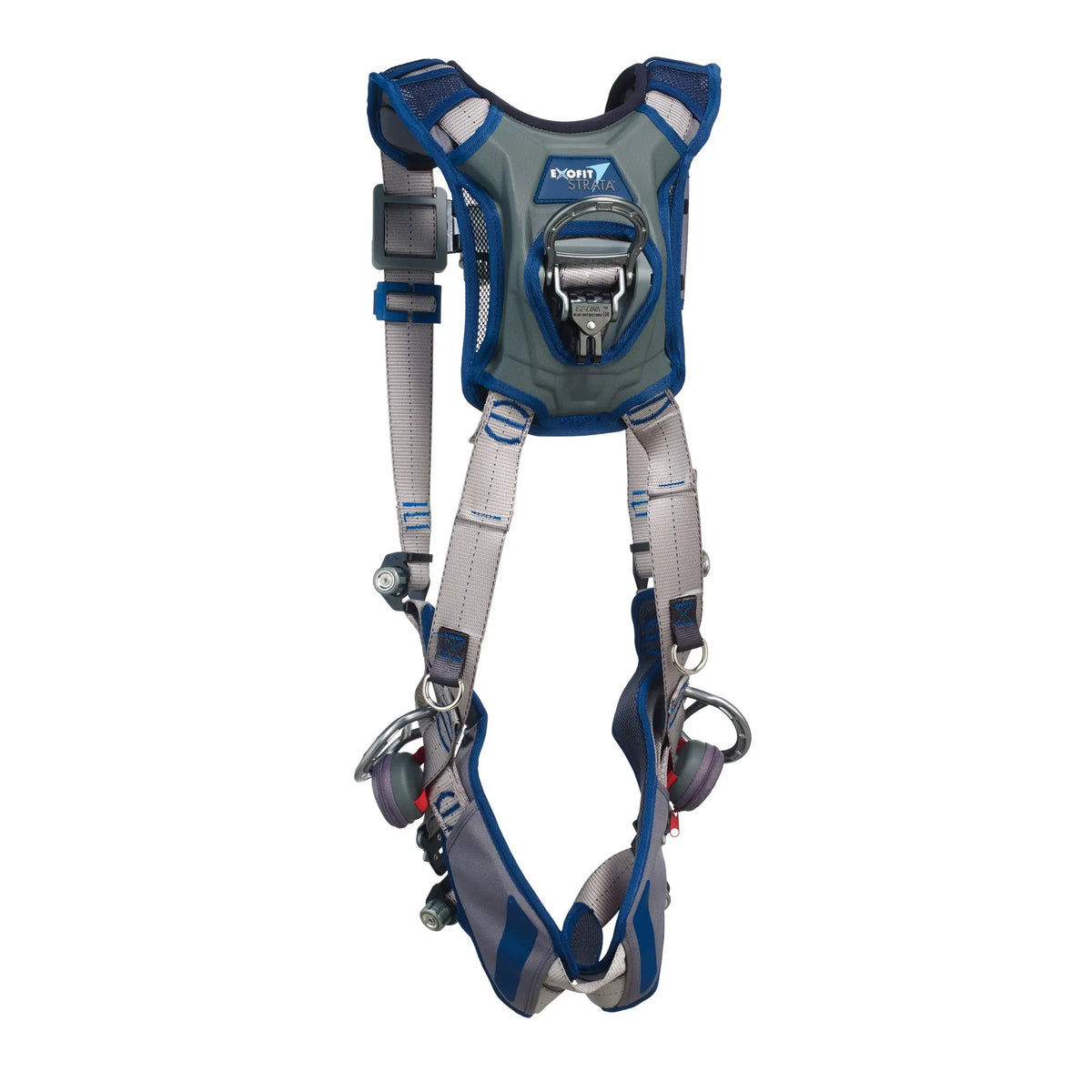 3M DBI-SALA ExoFit STRATA Vest-Style Positioning Harness 1112522, Grey, Blue, Large, 1 EA, Back - main image