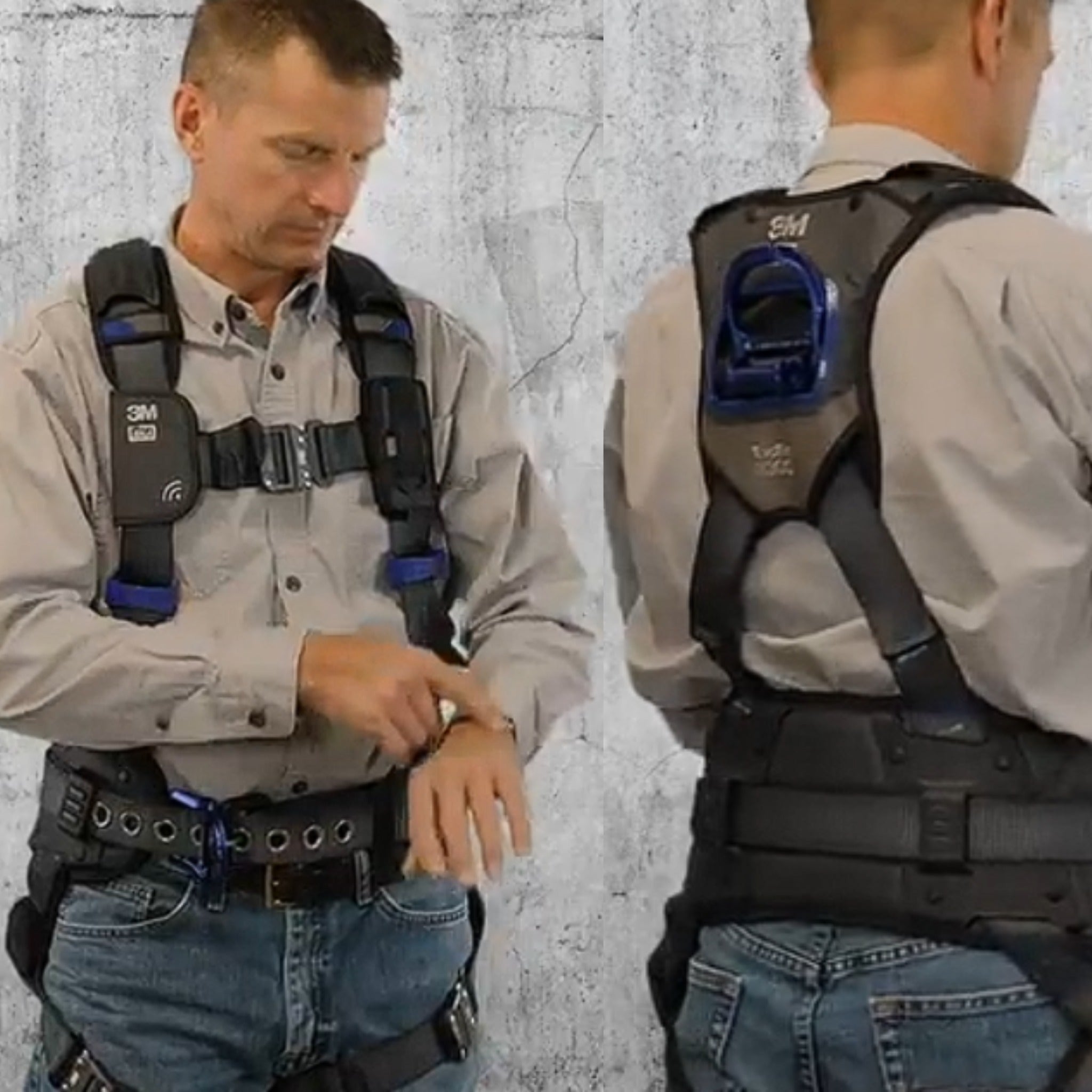 3M DBI-SALA ExoFit X300 Comfort Vest Safety Harness, Gray, 1 Each