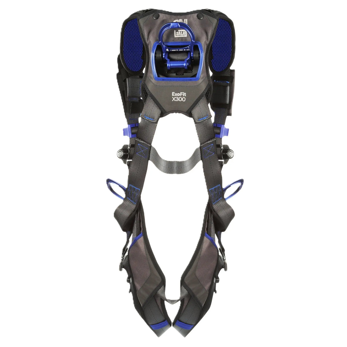 3M DBI-SALA ExoFit NEX Comfort Vest Climbing and Positioning Safety Harness 1113075, X-Small, Back