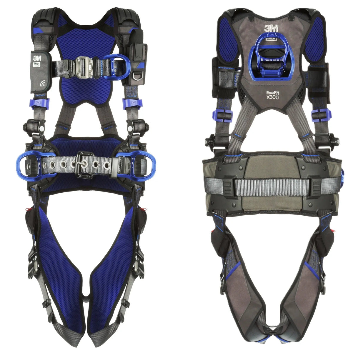 3M DBI-SALA ExoFit NEX Construction Style Positioning/Climbing Harness 1113151, Small, 1 EA, Front and Back