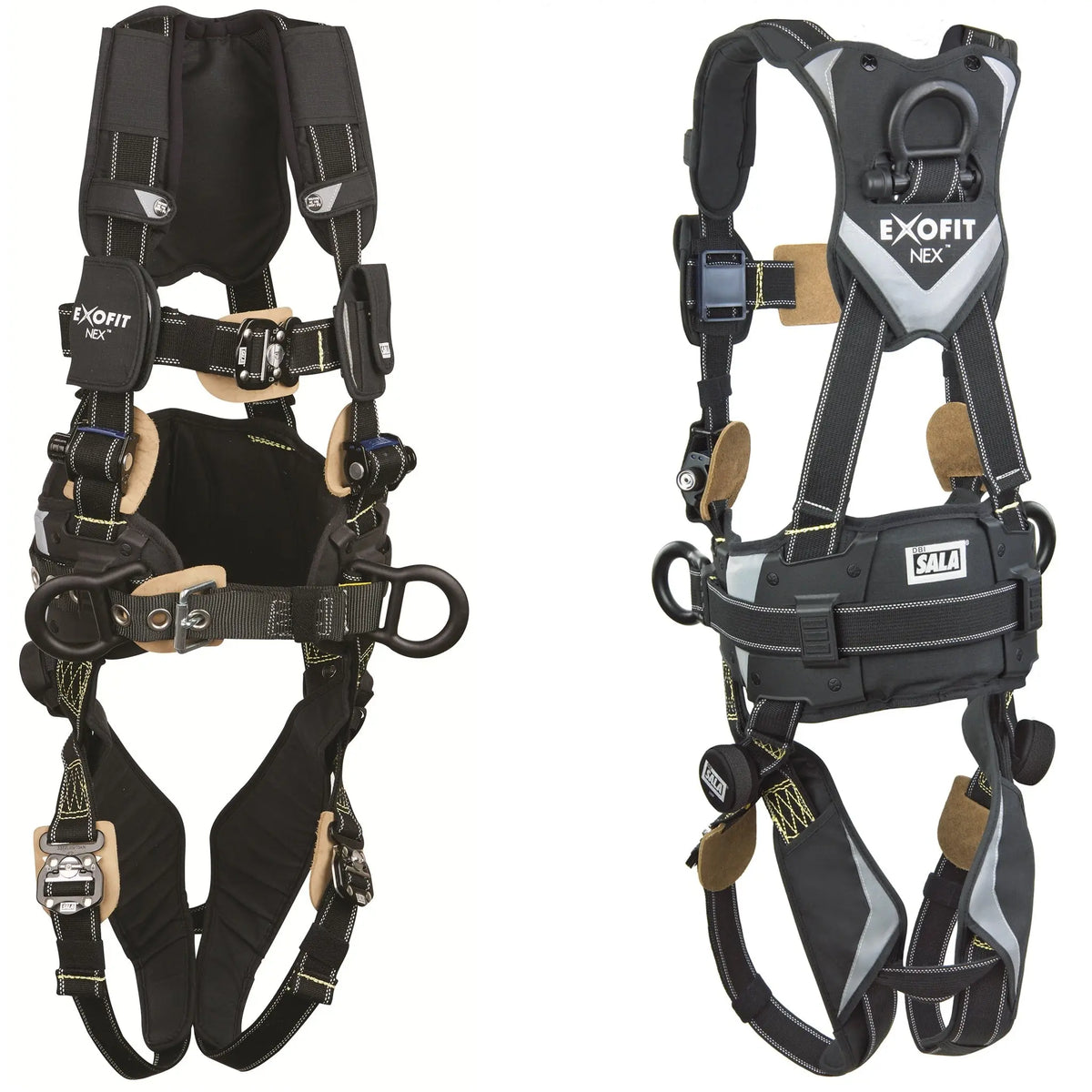 3M DBI-SALA ExoFit NEX Arc Flash Construction Style Positioning Harness 1113316, Medium, 1 EA, Front and Back