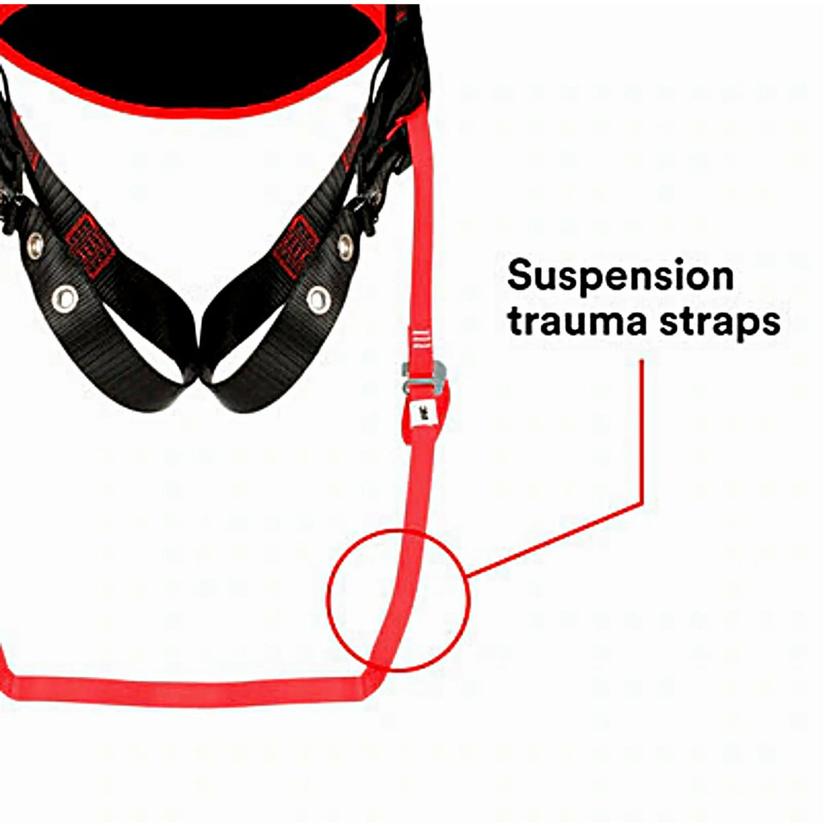 3M Protecta Comfort Vest-Style Harness 1161425 Black X-Large 1 EA Case, Suspension trauma straps