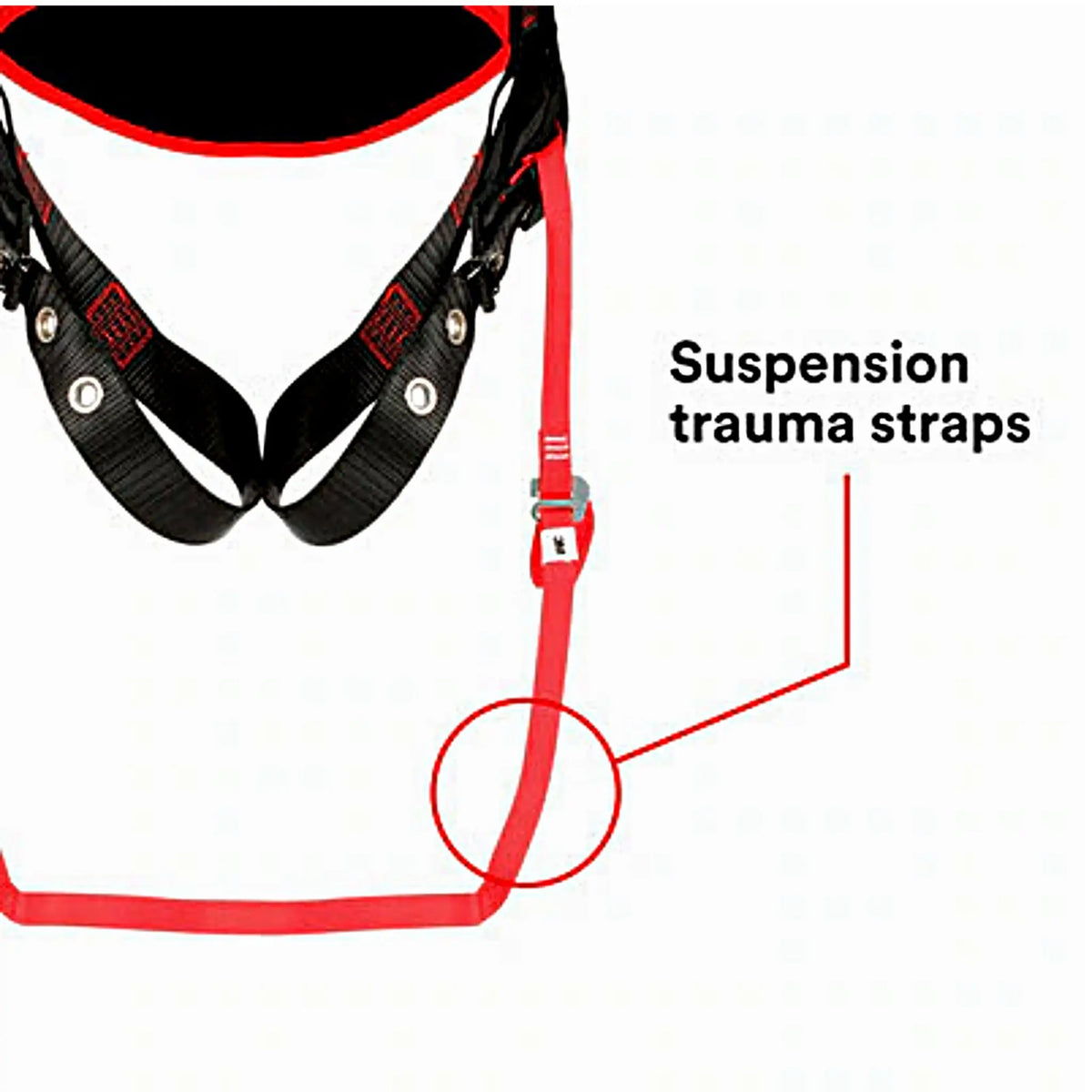 3M Protecta Comfort Vest-Style Harness 1161427 Black Medium Large 1 EA Case, Suspension trauma straps