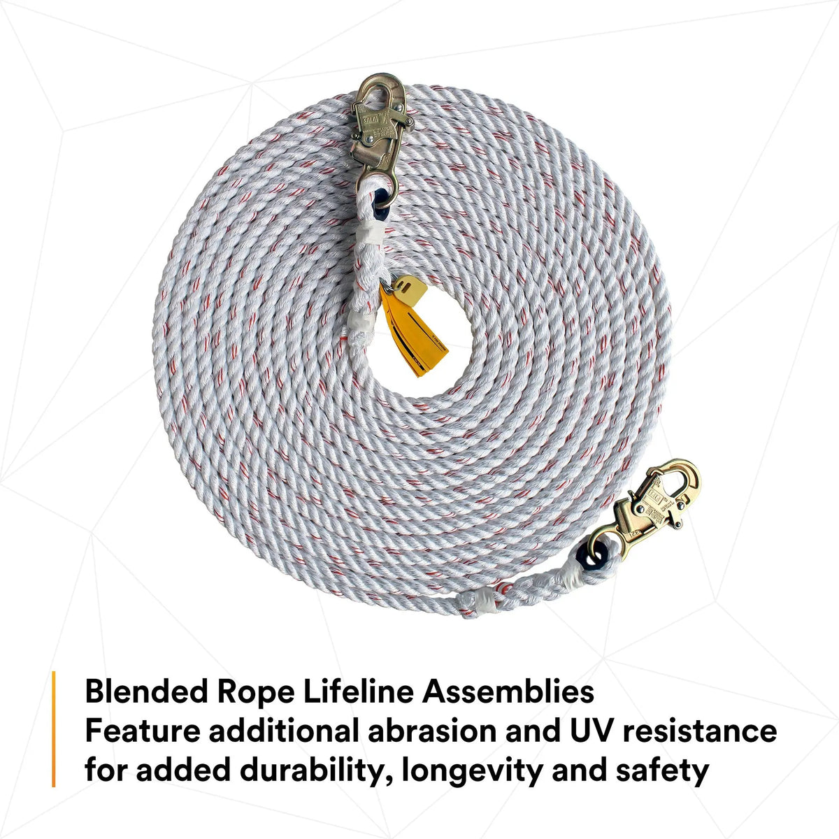 3M DBI-SALA Rope Lifeline with 2 Snap Hooks 1202842, 1 EA, 6th image
