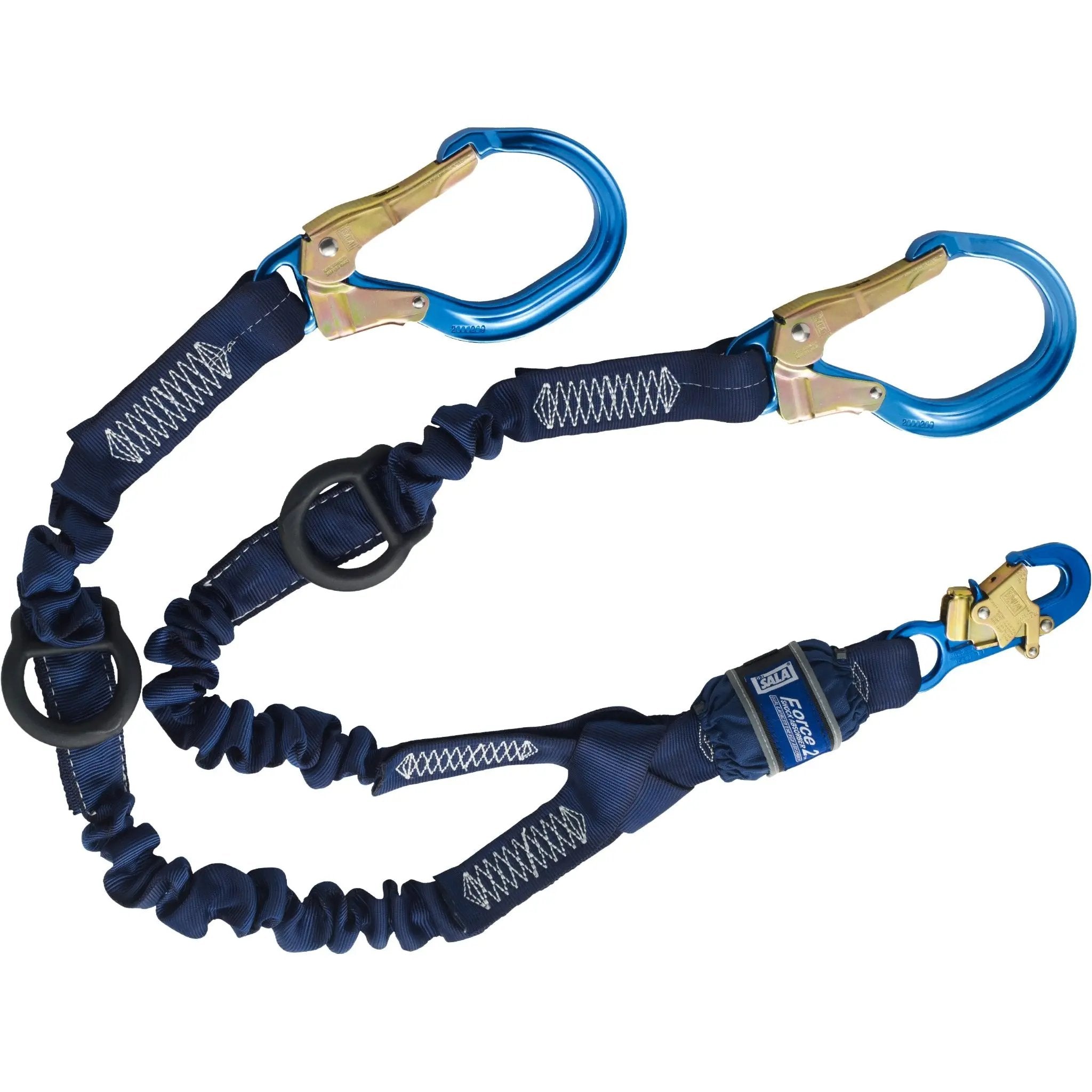 3M DBI-Sala 7100157129 1246032 Force2 Elastic 100% Tie-Off Shock Absorbing Lanyard 6 ft. (1.8m)
