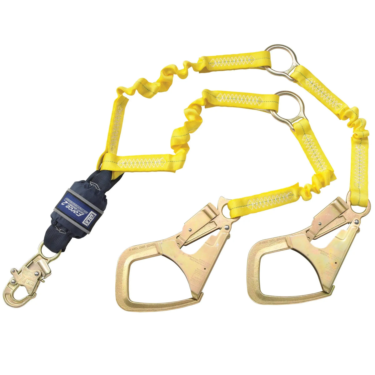 3M DBI-SALA Force2 Hi-Vis Elastic 100% Tie-Off Shock Absorbing Lanyard 1246152, 1 EA, Main Image