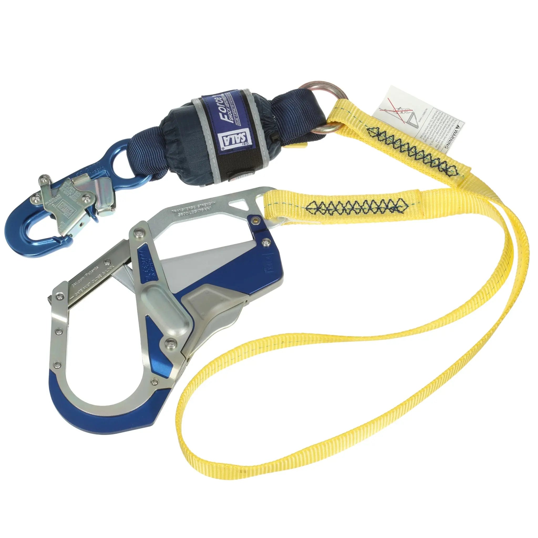 3M DBI-SALA Force2 Shock Absorbing Lanyard 1246414, Yellow, 1 EA, 2nd image