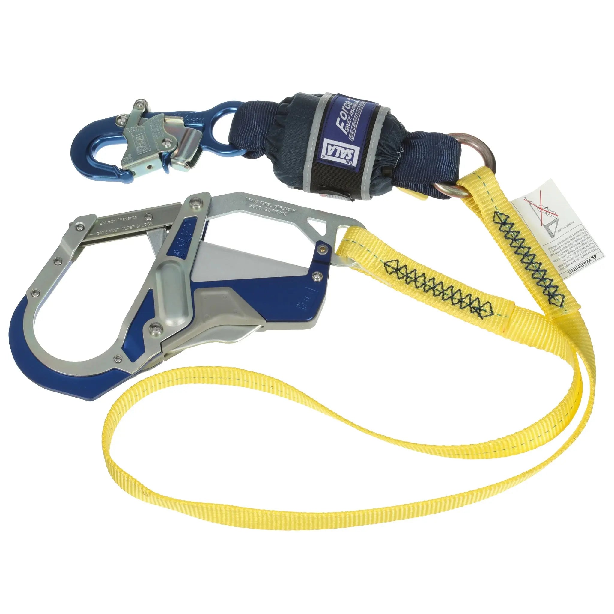 3M DBI-SALA Force2 Shock Absorbing Lanyard 1246414, Yellow, 1 EA, 4th image
