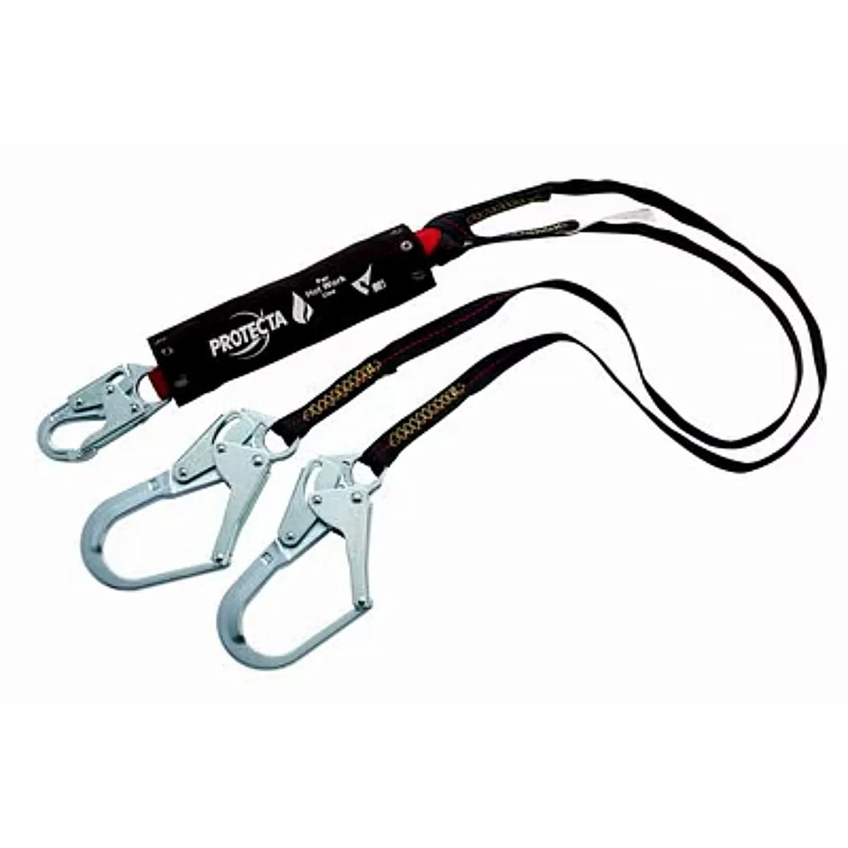 3M PROTECTA PRO Pack 100% Tie-Off Shock Absorbing Lanyard for Hot Work Use 1340185 Red 6 ft. (1.8m) 1 EA Case, Main Image