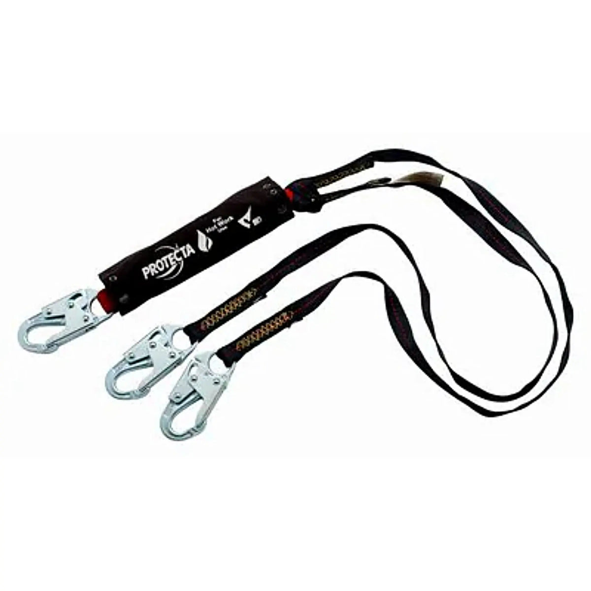 3M PROTECTA PRO Pack 100% Tie-Off Shock Absorbing Lanyard for Hot Work Use 1340187 Red 6 ft. (1.8m) 1 EA Case, Main Image