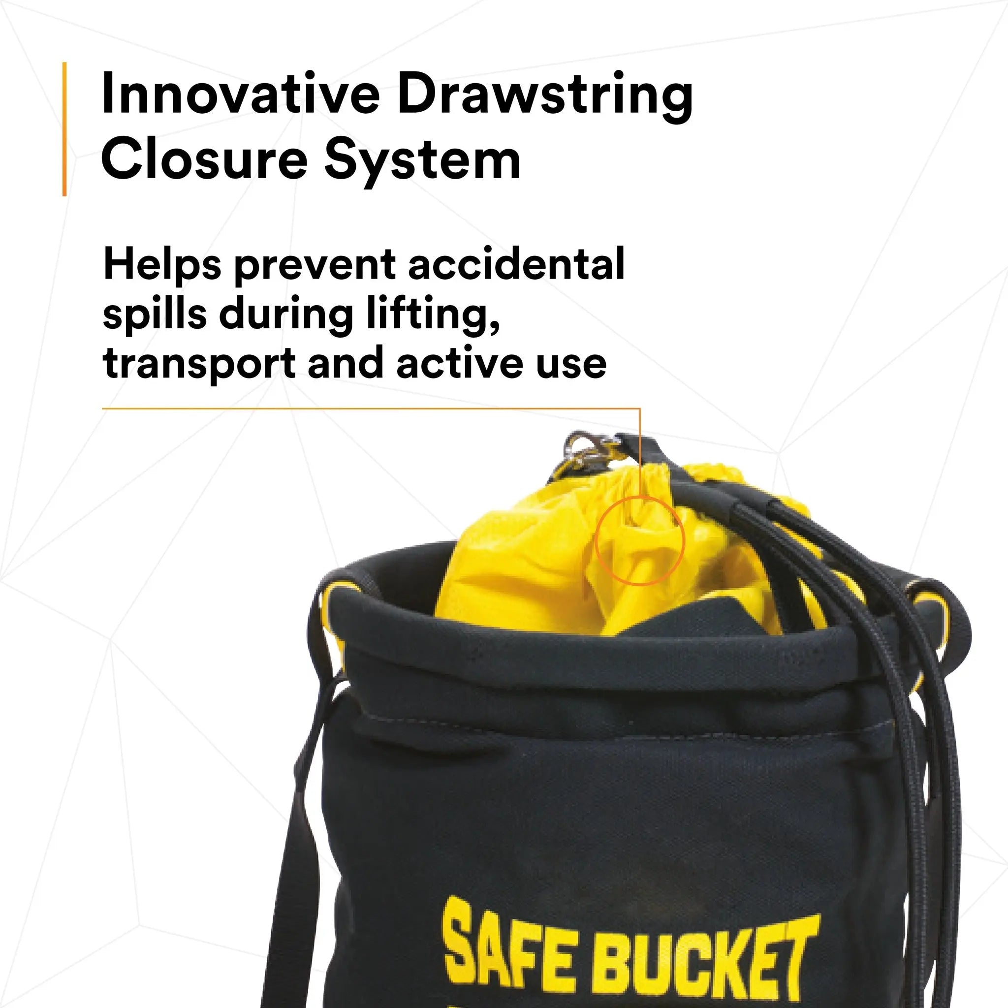 3M DBI-SALA Safe Bucket 100 lb. Load Rated Drawstring Canvas 1500133, 1 EA, 4th image