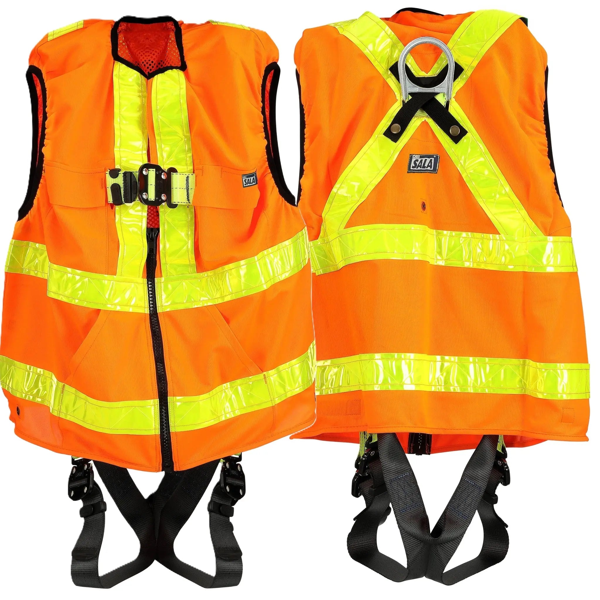 3M DBI-Sala ExoFit X50 Hi-Vis Reflective Workvest Safety Harness, ANSI, Orange, Main Image