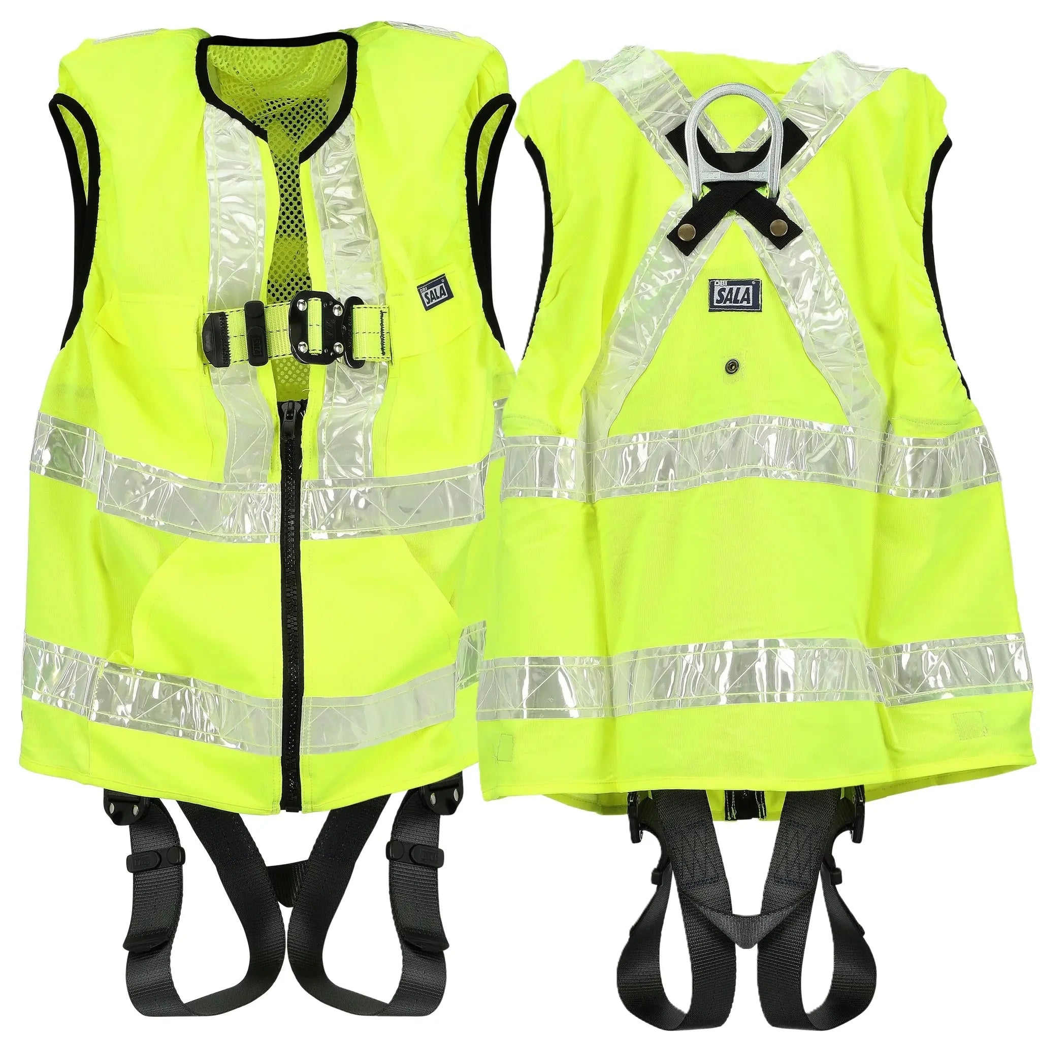 3M DBI-Sala ExoFit X50 Hi-Vis Reflective Workvest Safety Harness, ANSI, Yellow, Main Image