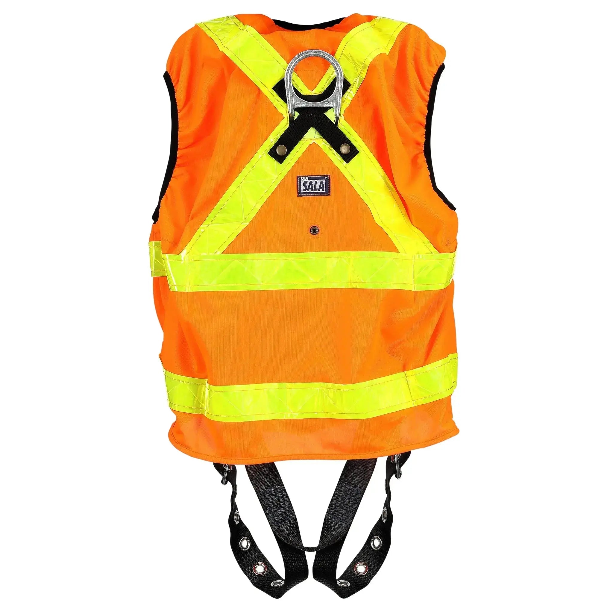 3M DBI-Sala ExoFit X50 Hi-Vis Reflective ANSI Workvest Safety Harness, ANSI, Orange, Back