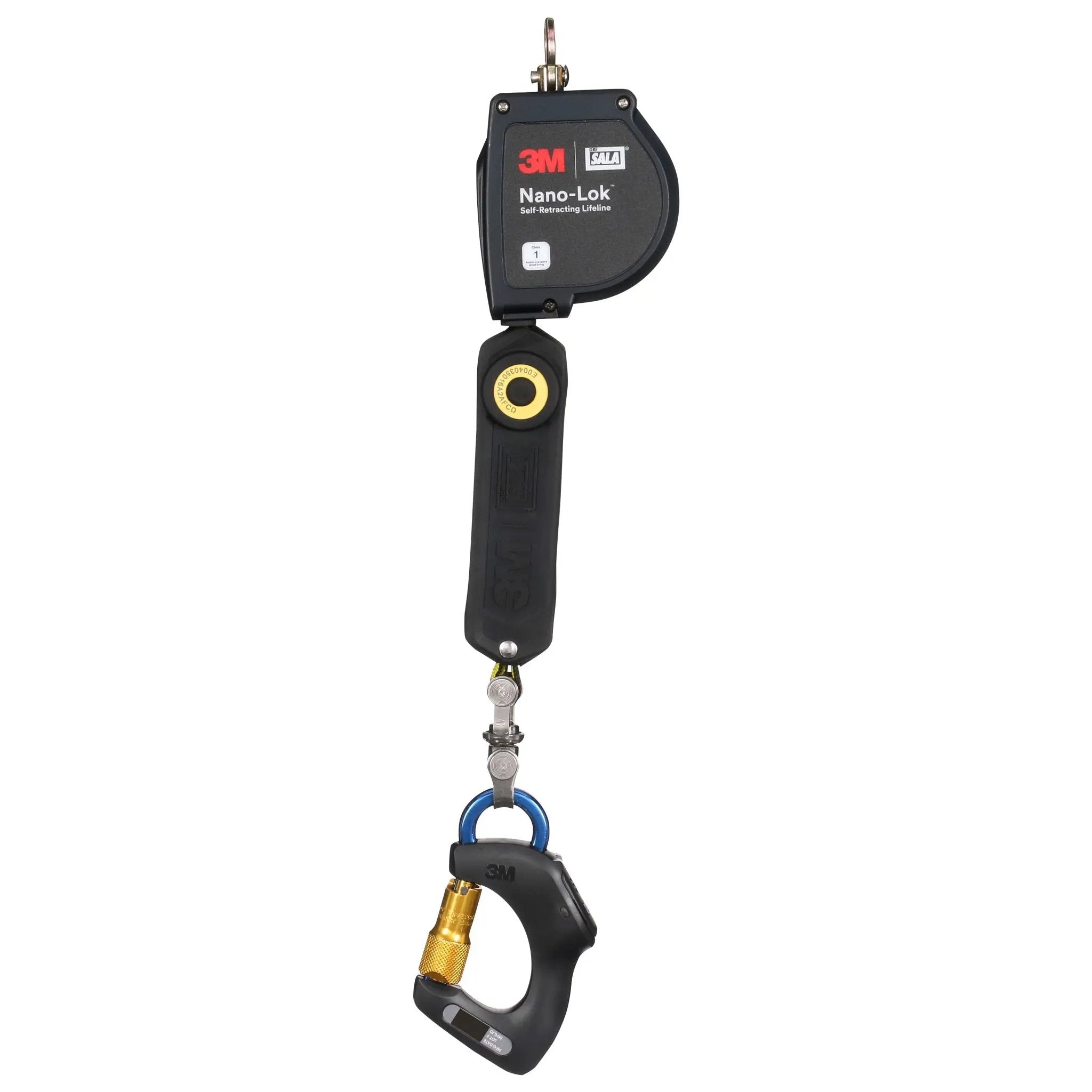 3M DBI-Sala 7012818209 2000045 Nano-Lok Connected Carabiner Self-Retracting Lifeline, Web, ANSI, 11 ft, 1 Each