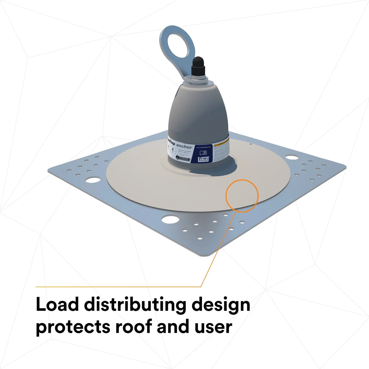 3M DBI-SALA Roof Top Anchor 2100140, 1 EA, 7th Image