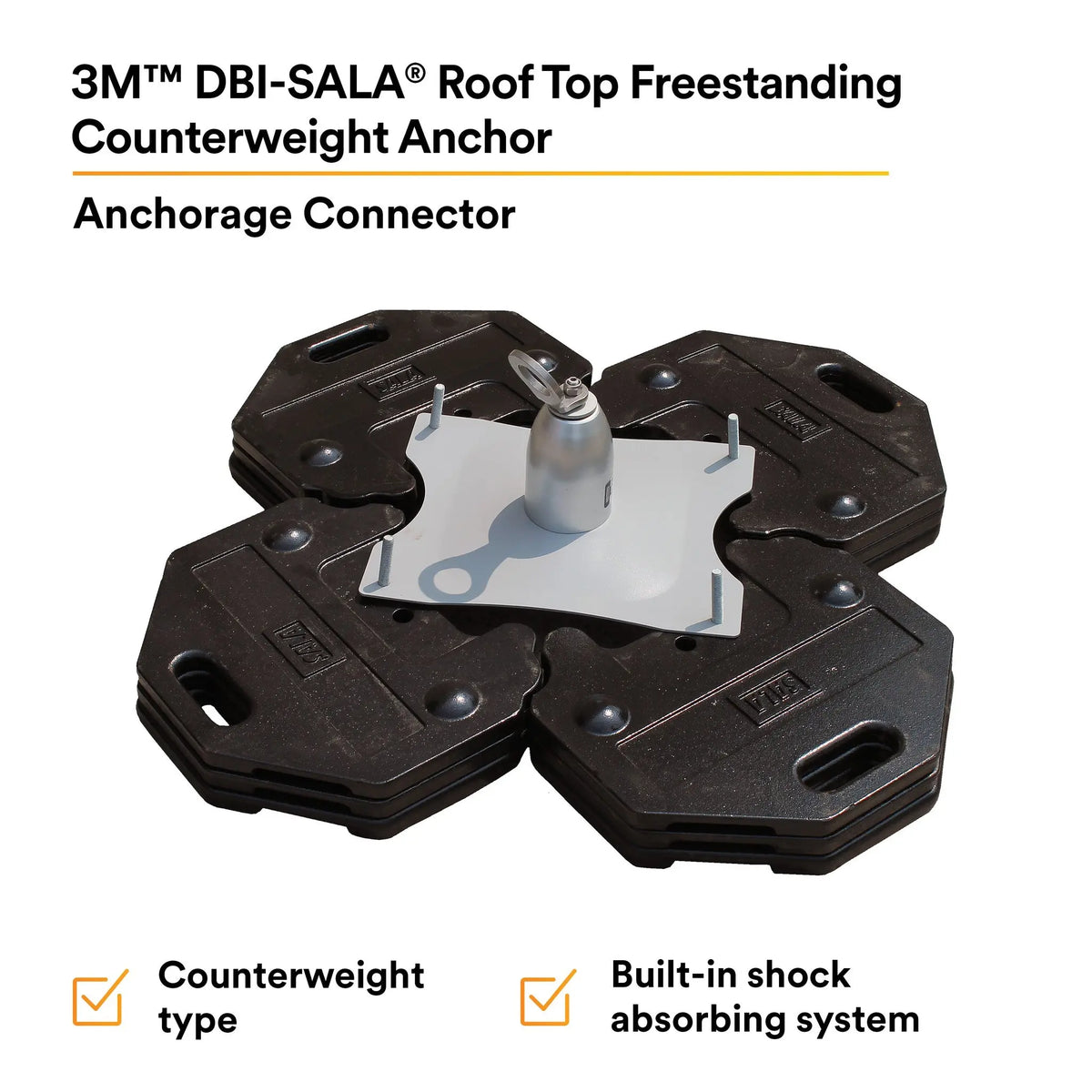 3M DBI-SALA Roof Top Freestanding Counterweight Anchor 2100185 1 EA, 8th image