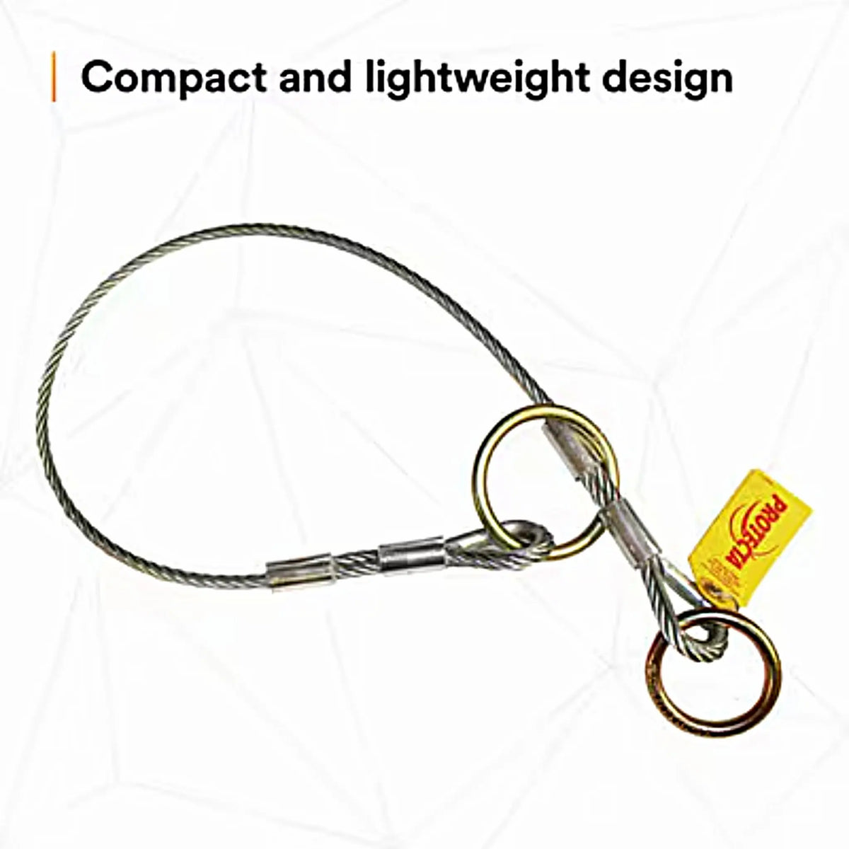 3M PROTECTA Cable Tie-Off Adaptor 2100193 Silver 6 ft. (1.8m) 1 EA, 2nd Image