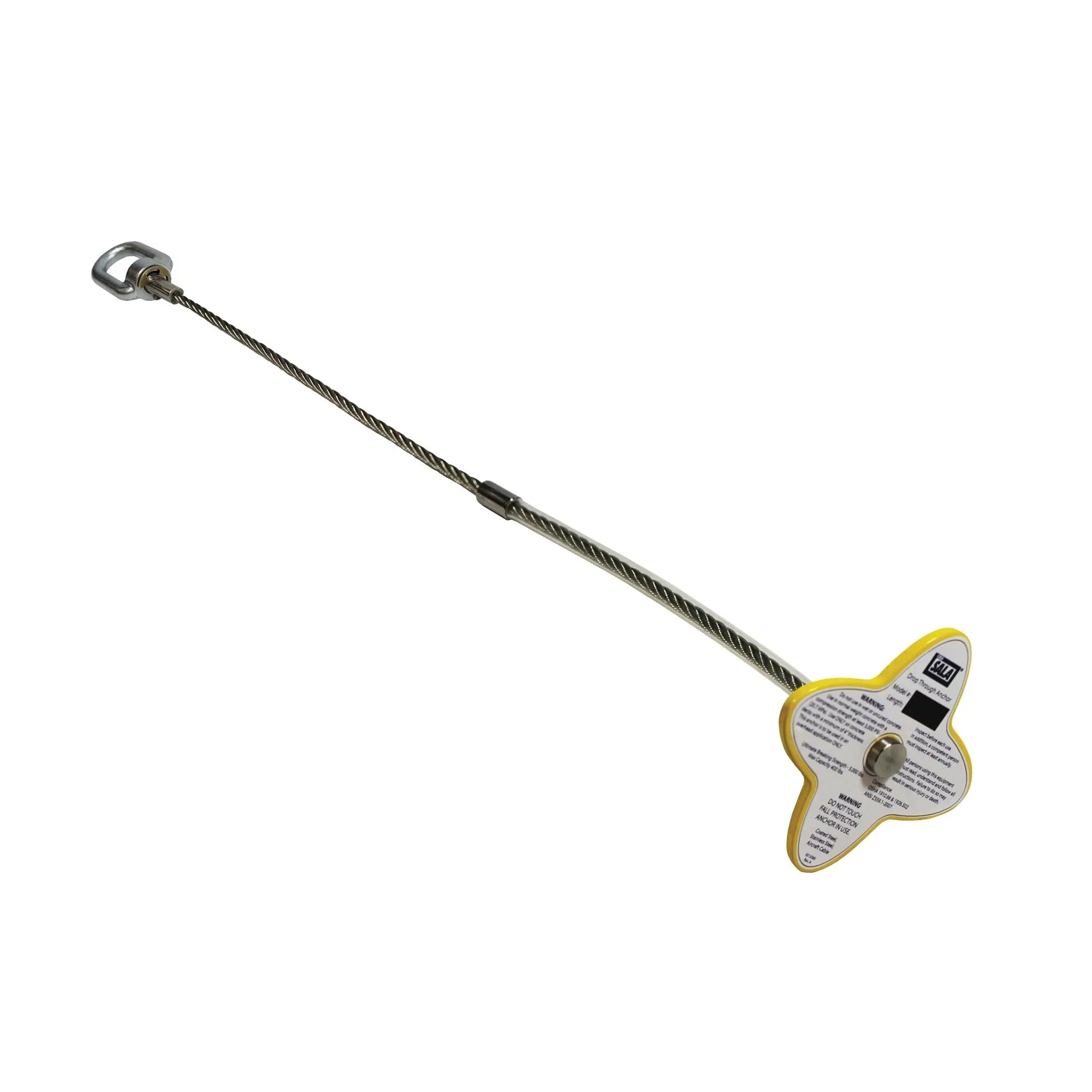 3M DBI-SALA Drop-Thru Anchor 2104816, Silver, 1 EA, Main IMage