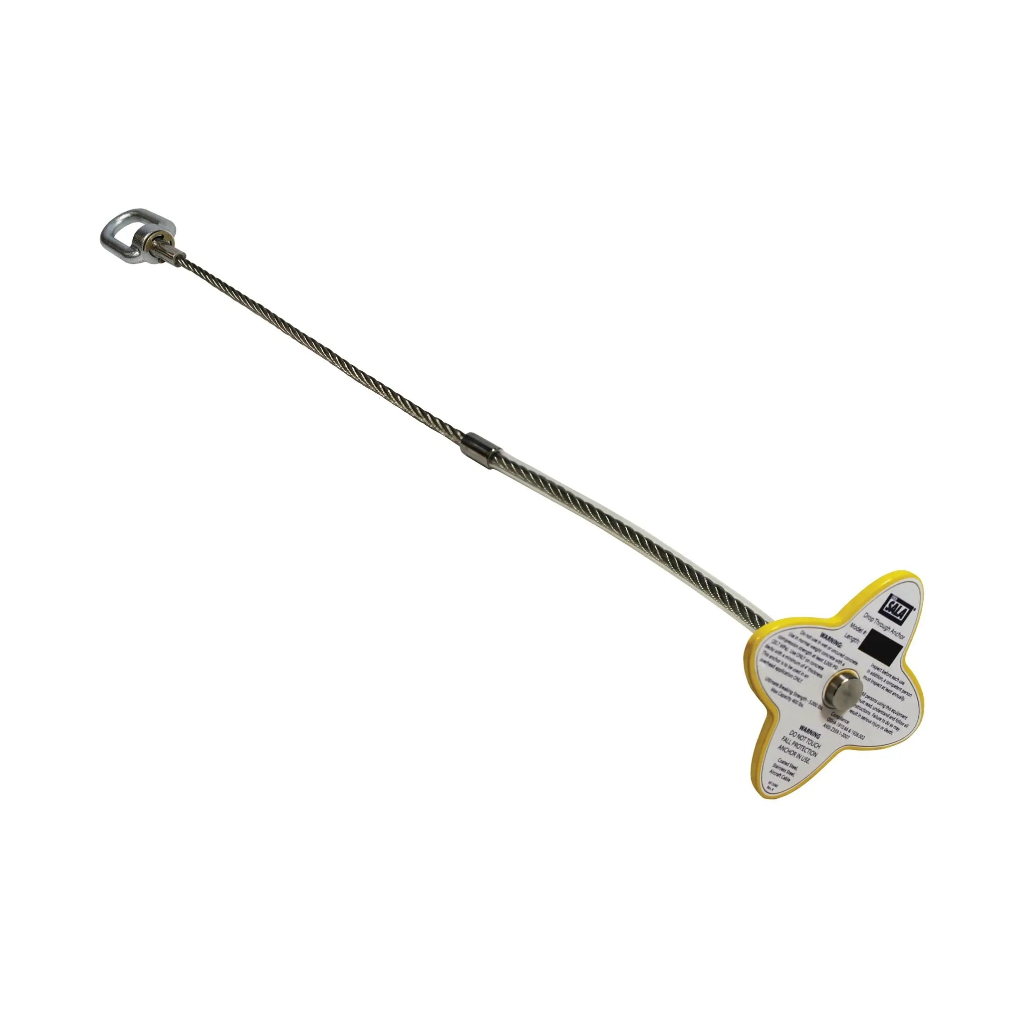 3M DBI-SALA Drop-Thru Anchor 2104817, Silver, 1 EA