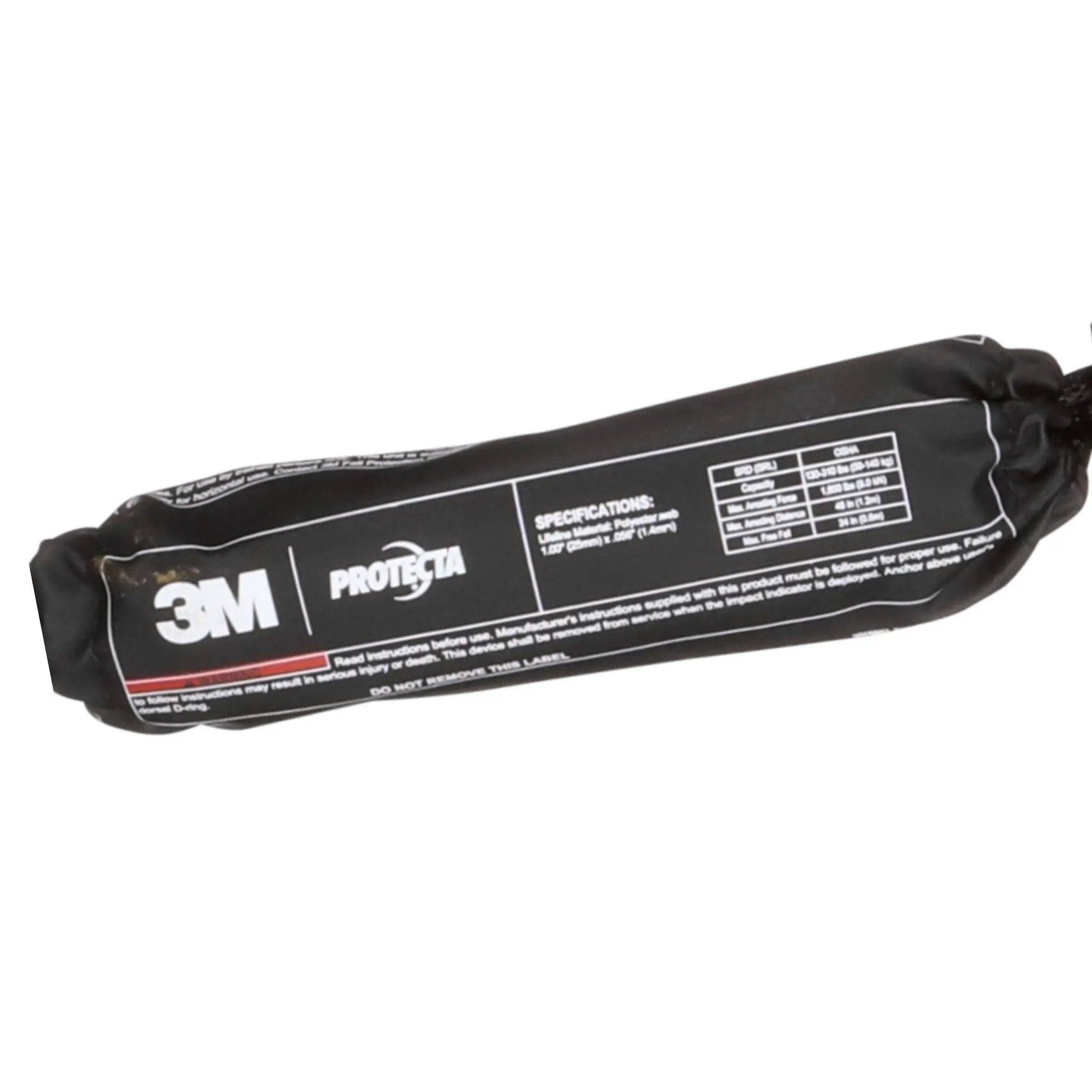 3M Protecta 7100319945 3100513 Self-Retracting Lifeline with Carabiner, Web, Steel Snap Hook, 11 ft, 1 Each