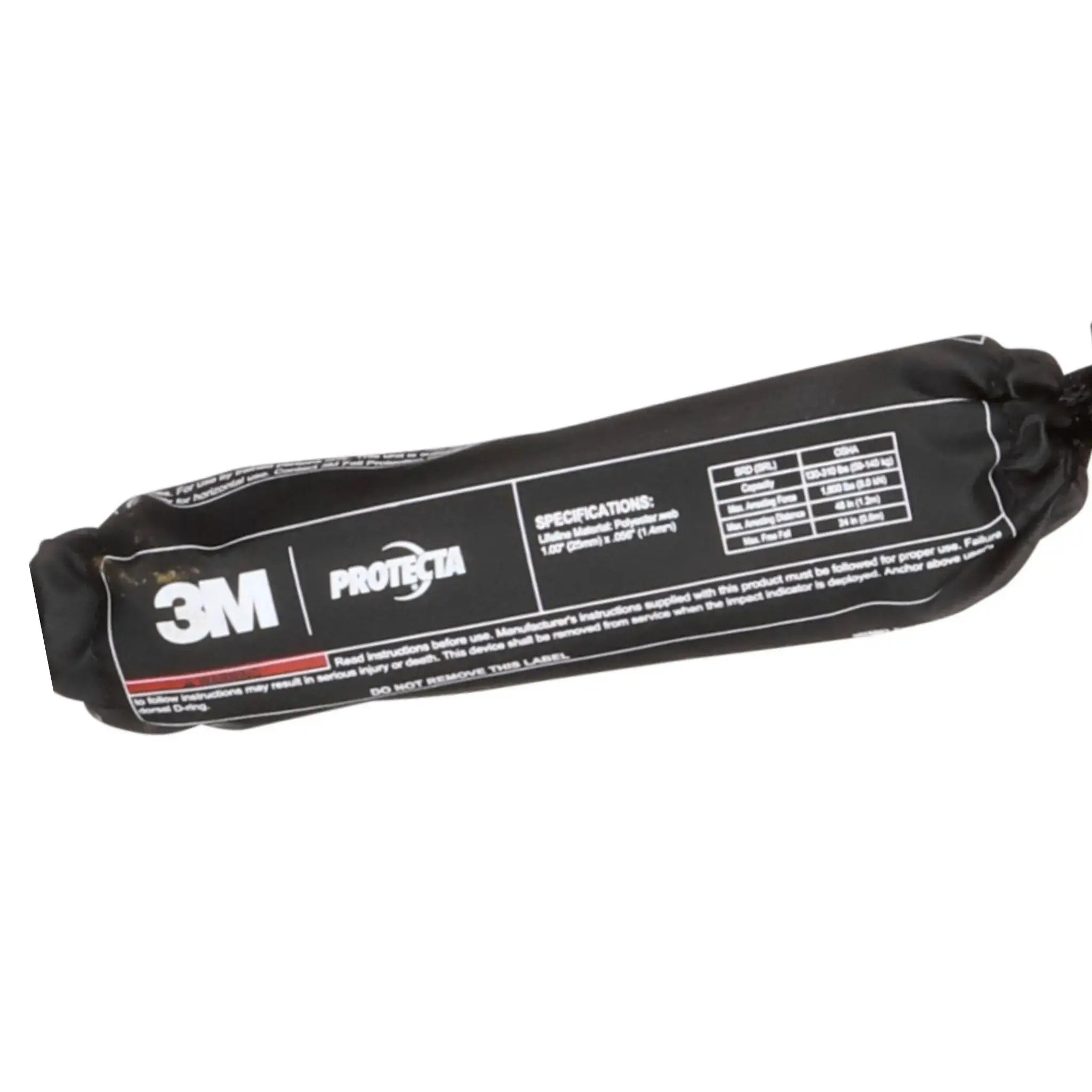 3M Protecta 7100319945 3100513 Self-Retracting Lifeline with Carabiner, Web, Steel Snap Hook, 11 ft, 1 Each