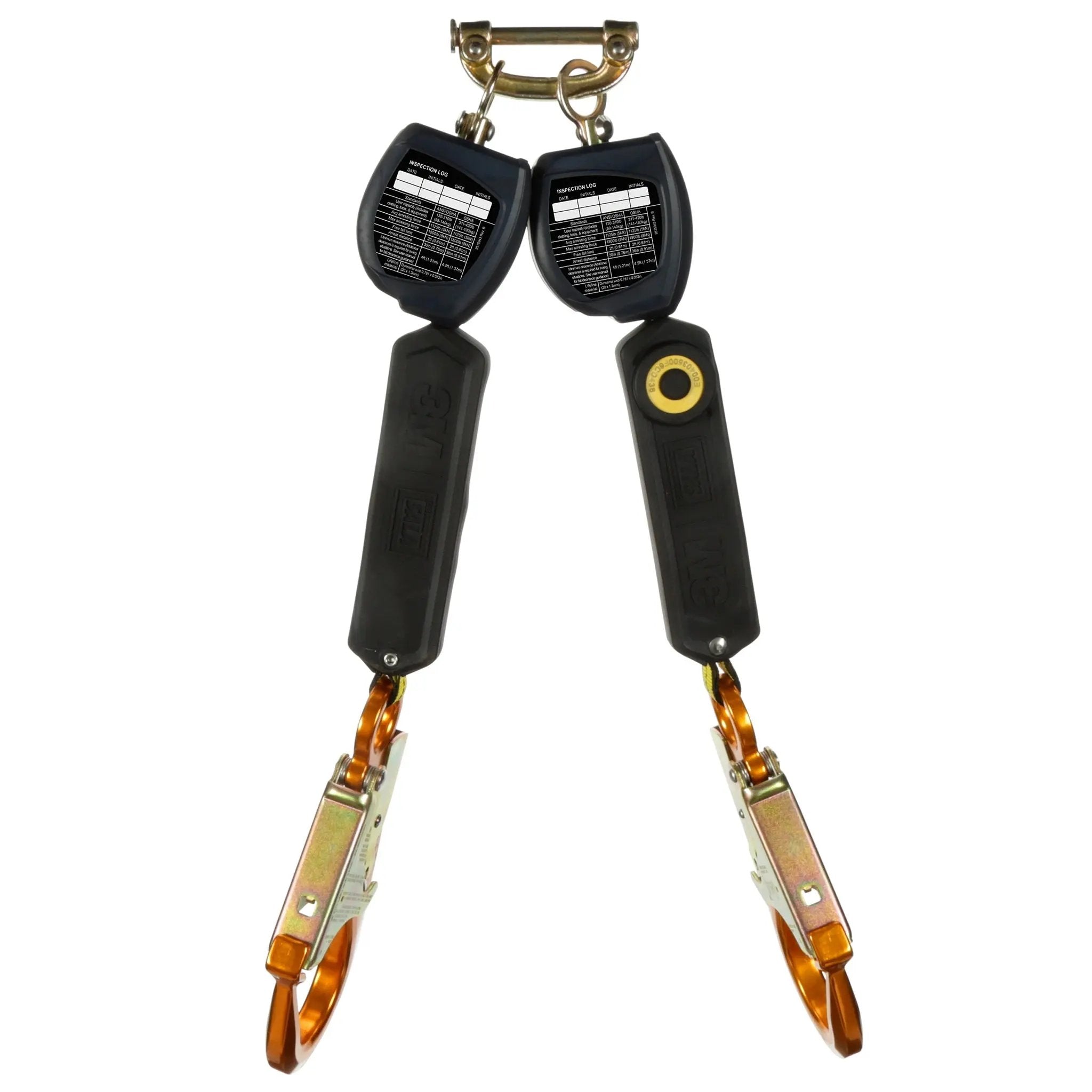 3M DBI-SALA 7100313180 3100548 Nano-Lok Personal Twin-Leg Self Retracting Lifeline, Web Aluminum Snap Hook, 6ft, 1 Each