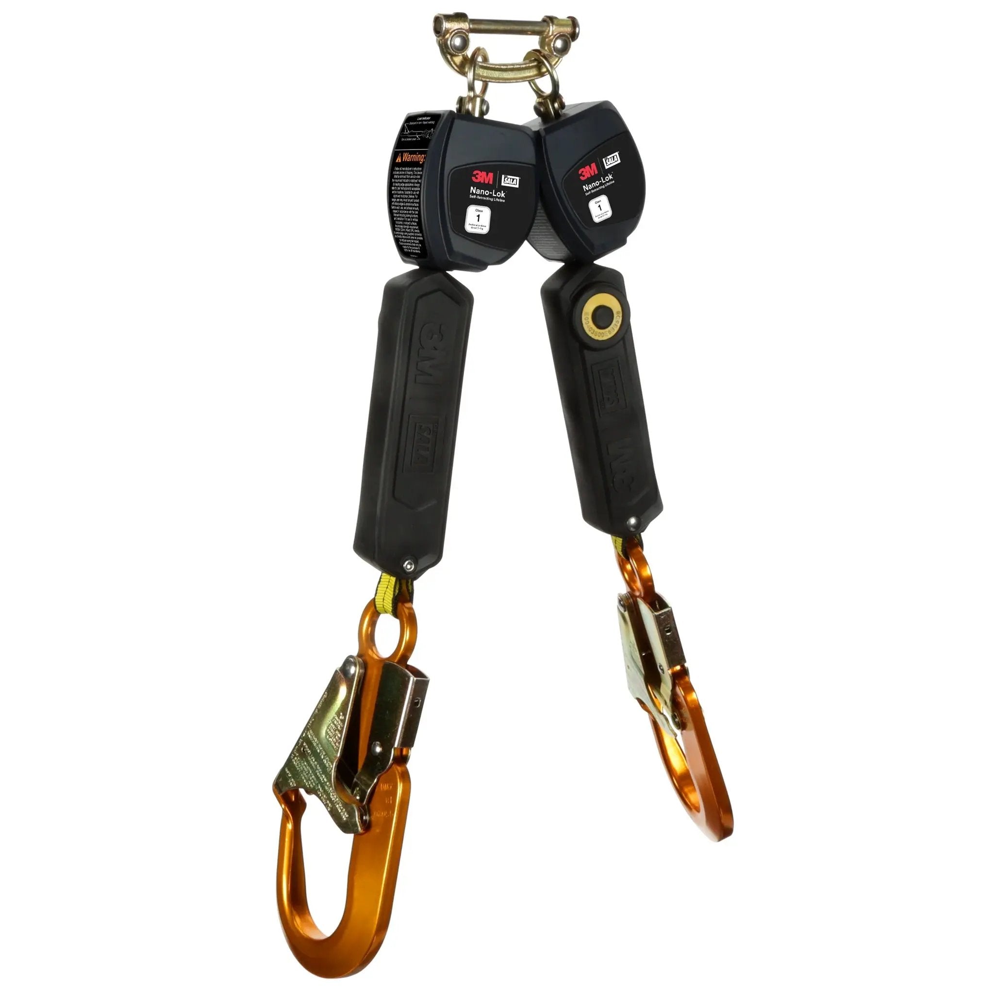 3M DBI-SALA 7100313180 3100548 Nano-Lok Personal Twin-Leg Self Retracting Lifeline, Web Aluminum Snap Hook, 6ft, 1 Each