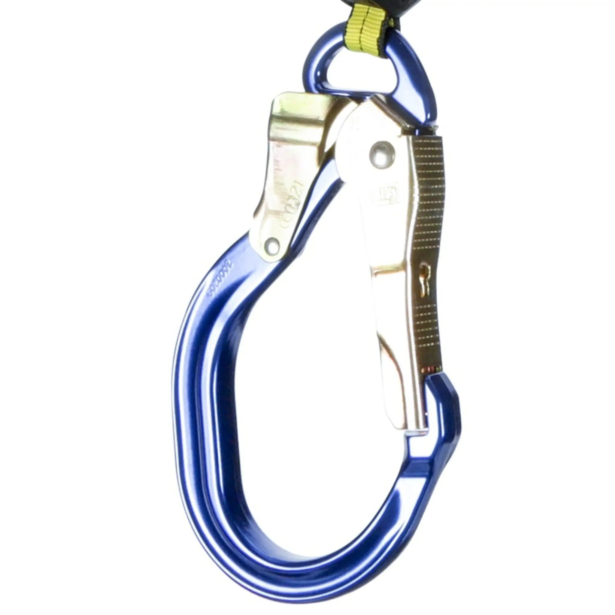 3M DBI-Sala 7100313185 3100553 Nano-Lok Personal Twin-Leg Self Retracting Lifeline, Web Aluminum Rebar Hook, Class 1, ANSI, Blue, 6 ft, 1 Each